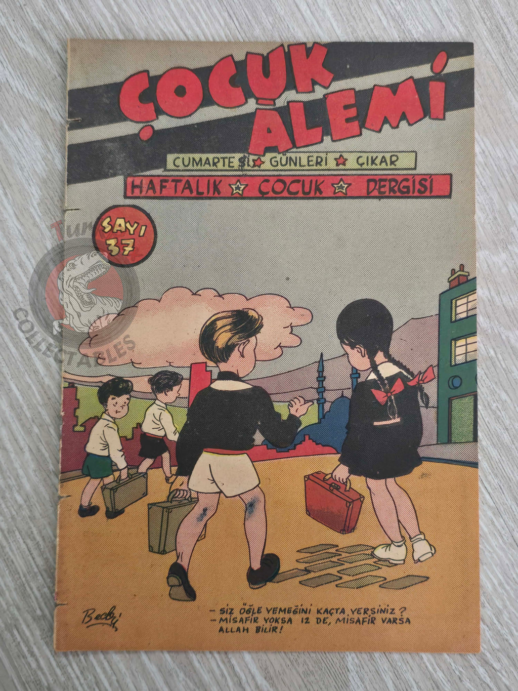 Çocuk Alemi #37 Captain Marvel Jr 1947 Don Winslow of the Navy Turkish Comic Turkey