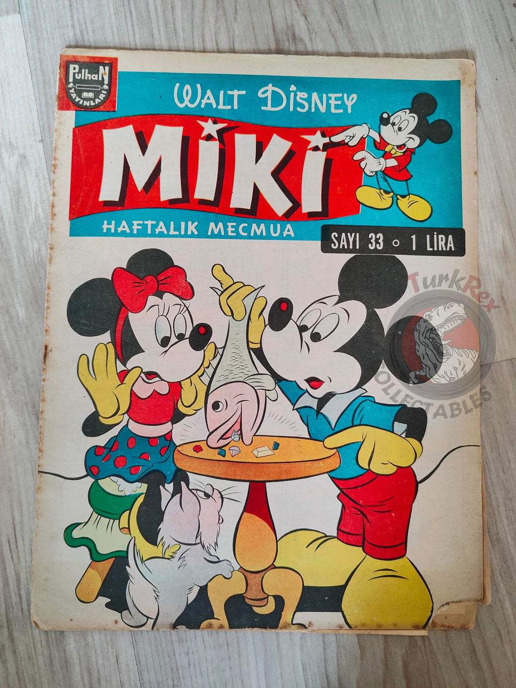 Mickey Mouse Mag #33 1962 Turkish Comic Turkey Walt Disney Donald Duck