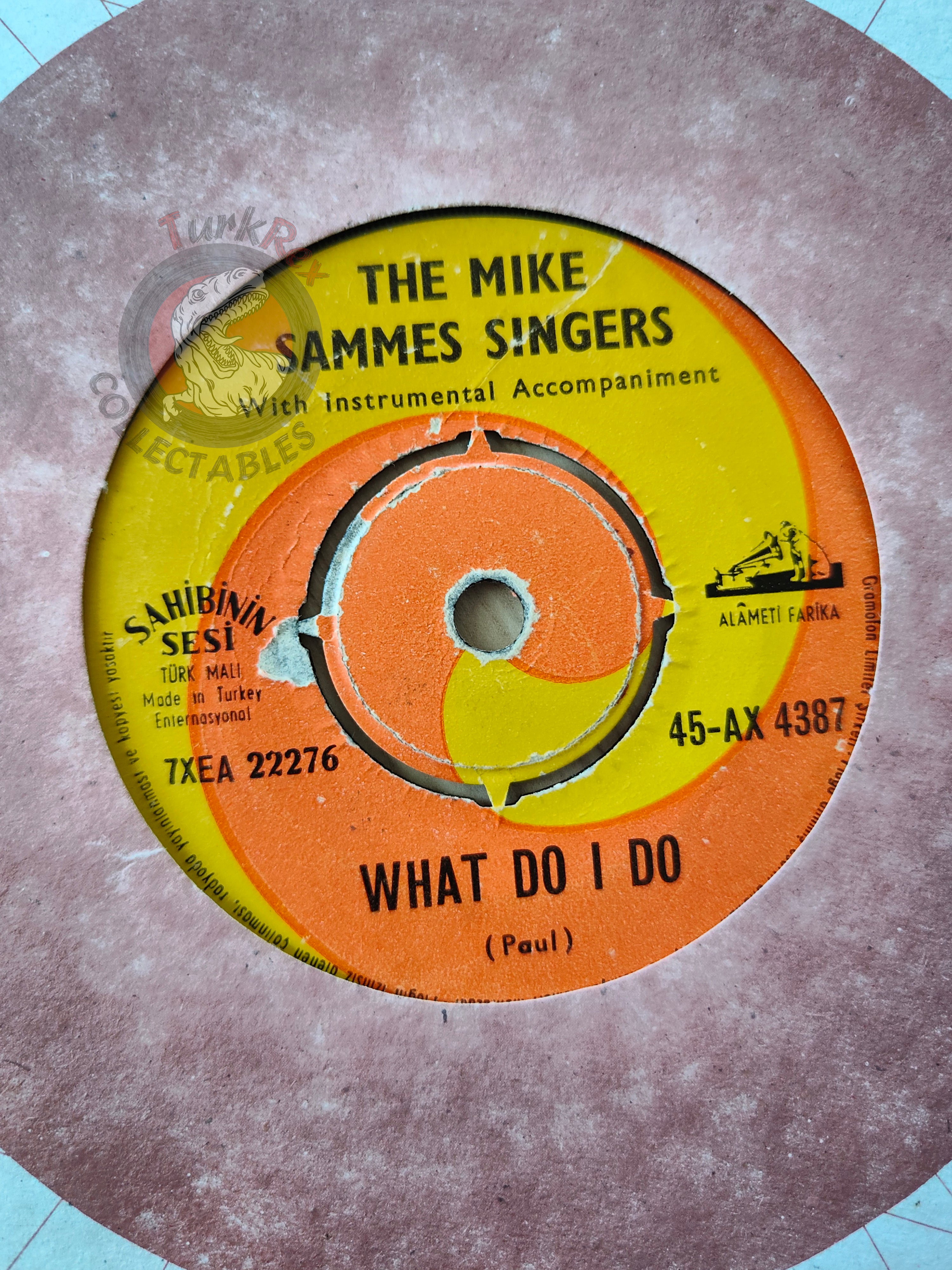 The Mike Sammes Singers – Somewhere My Love 7" Turkish Pressing Vinyl Turkey Edition