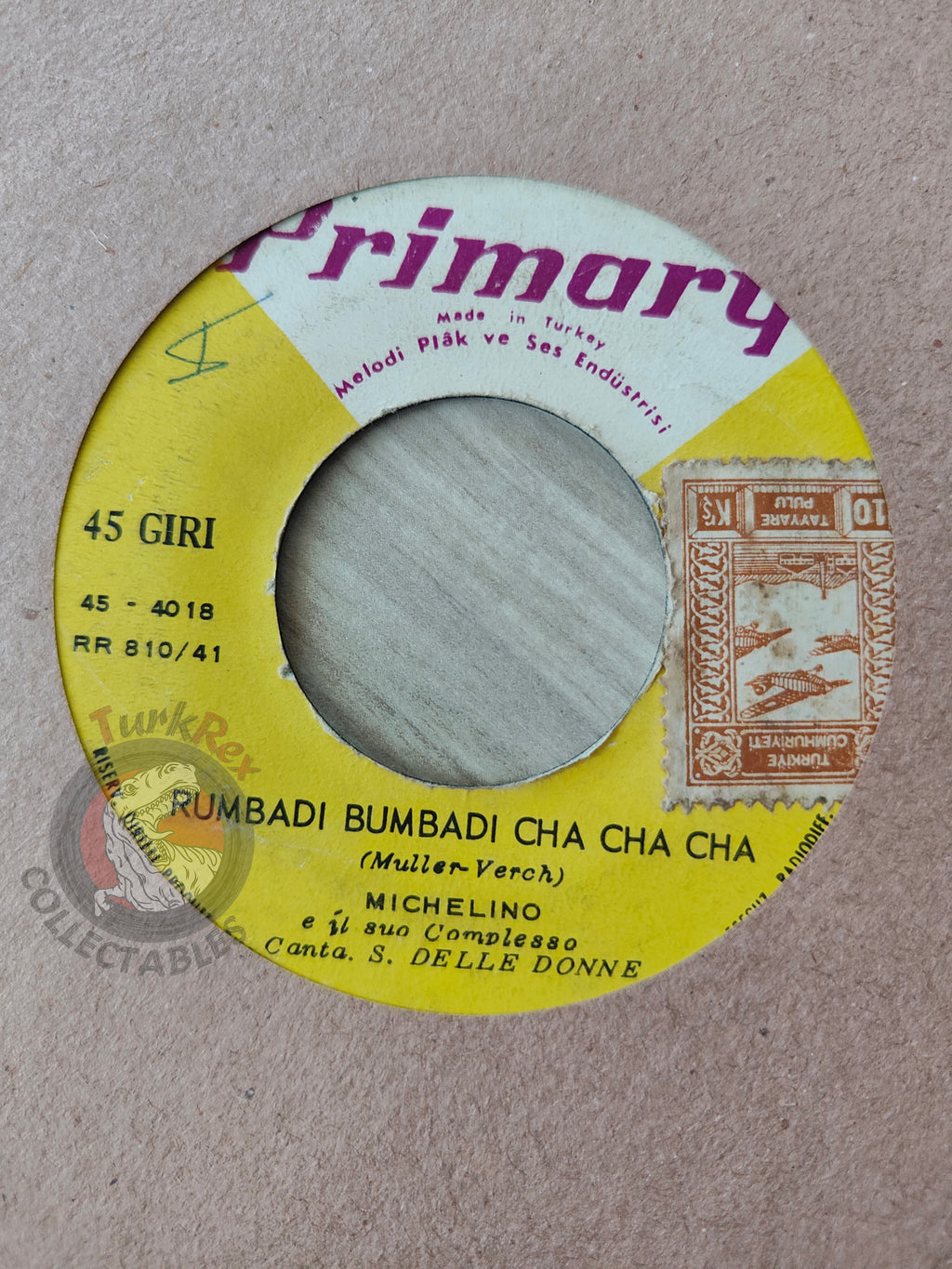 Michelino E Il Suo Complesso – Ciceron Cha Cha Cha 7" Turkish Pressing Vinyl Turkey Edition