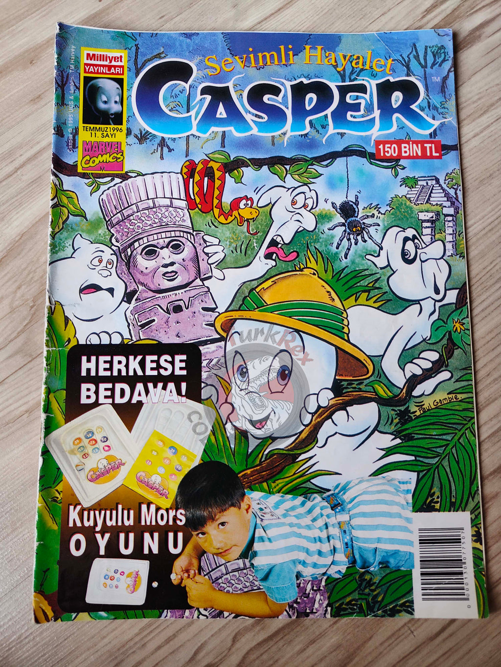 Casper the Friendly Ghost Magazine – Issue #11 1996 Turkish Comic Turkey