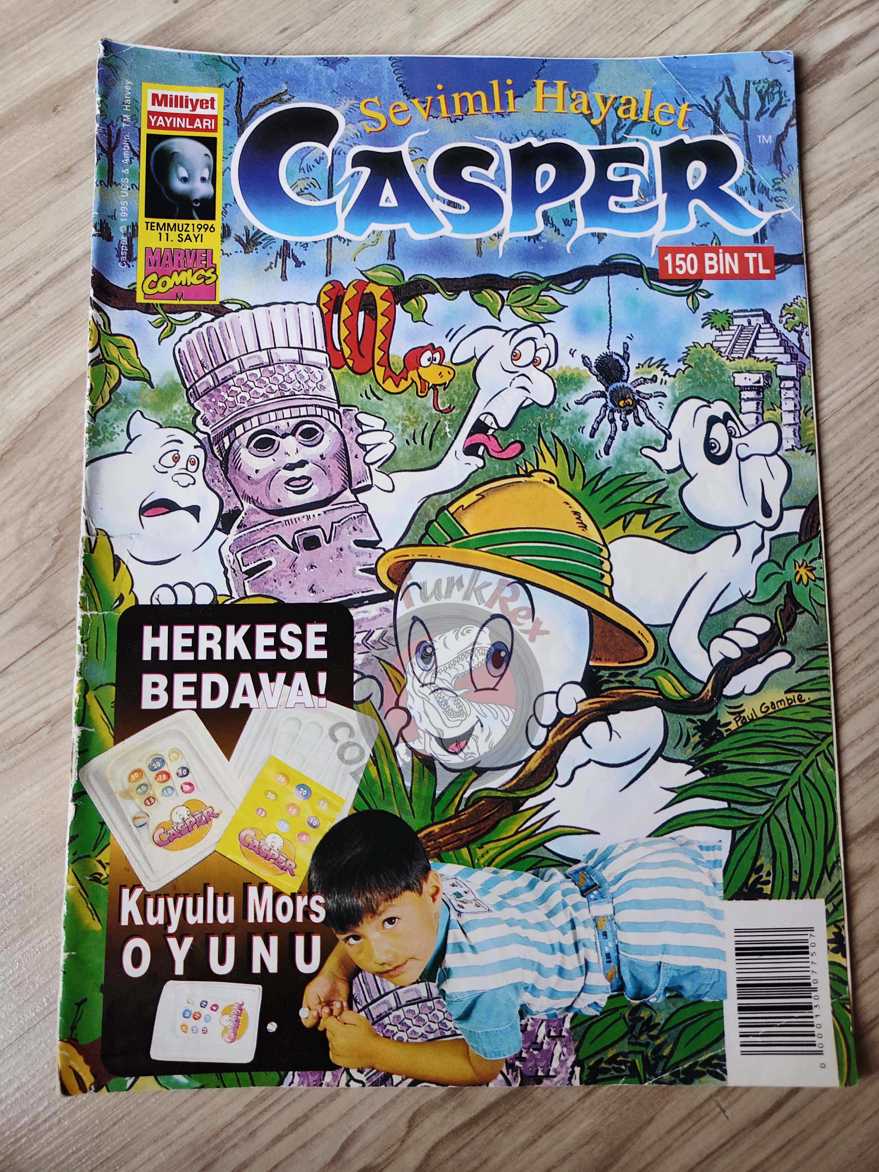 Casper the Friendly Ghost Magazine – Issue #11 1996 Turkish Comic Turkey