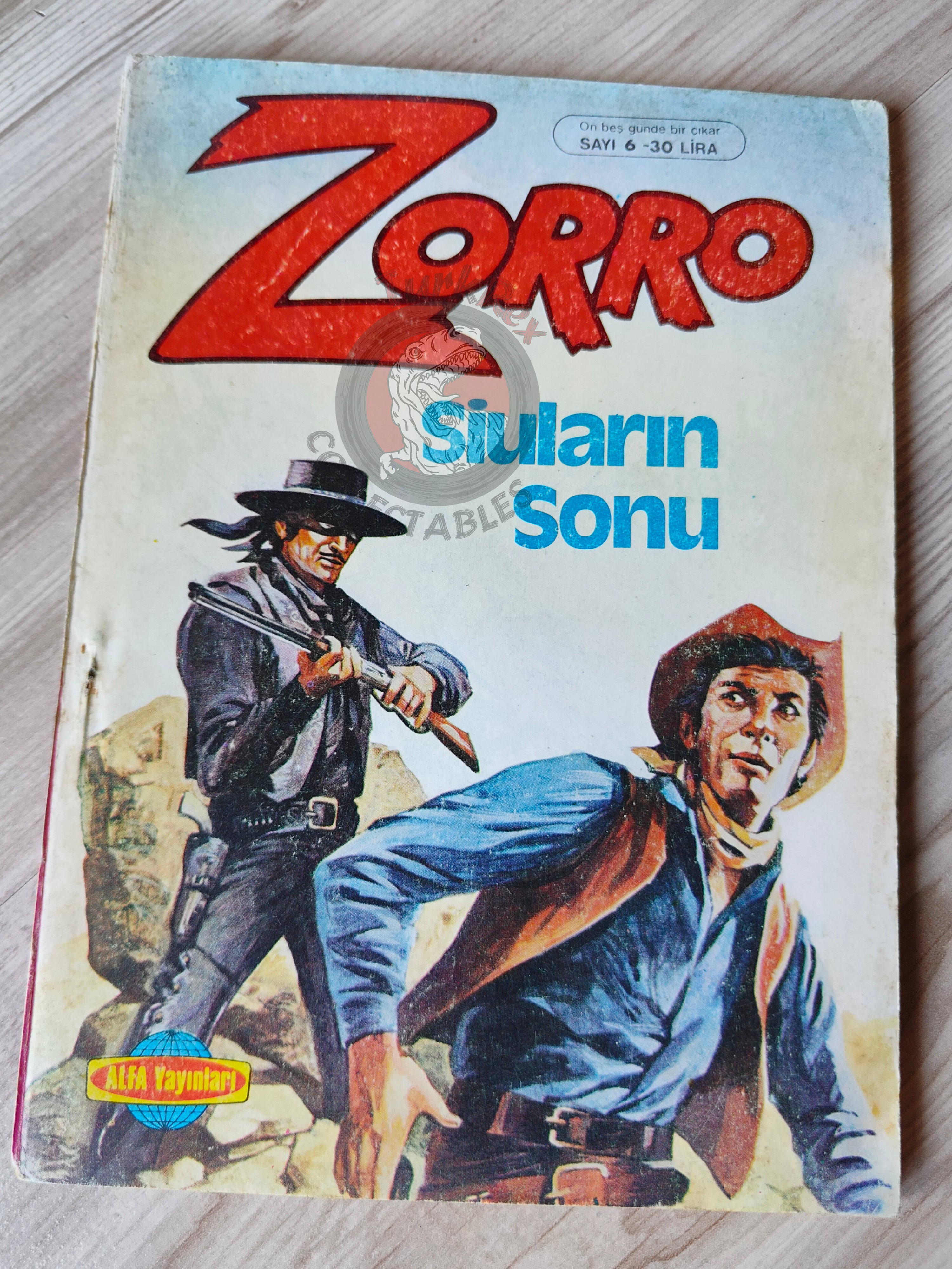 Zorro #6 1980s Turkish Comic Turkey Il Segno di Zorro Hondo
