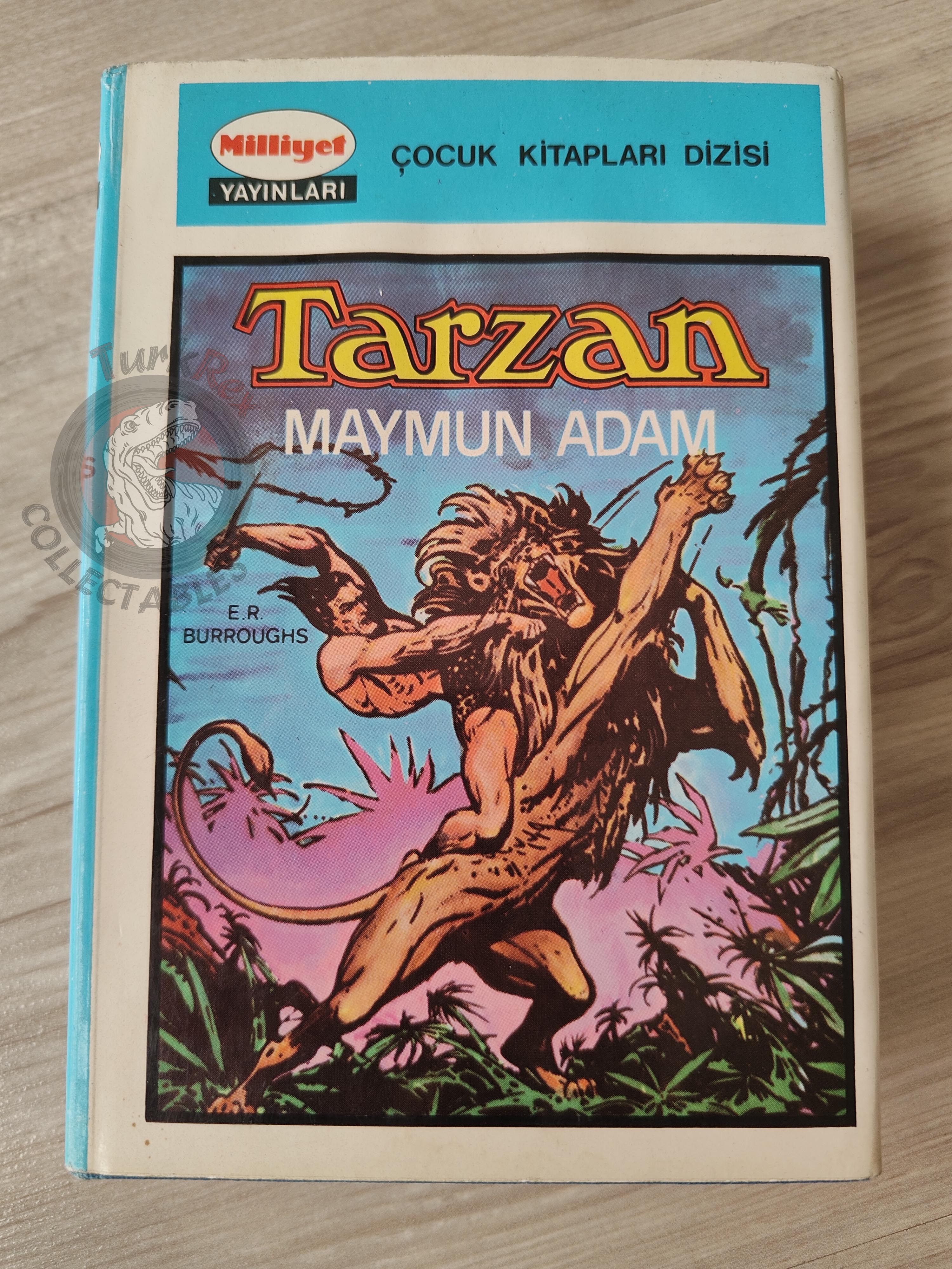 Edgar Rice Burroughs – Tarzan 1971 HC/DJ Turkish Book Turkey Illustrated Johnny Weissmuller