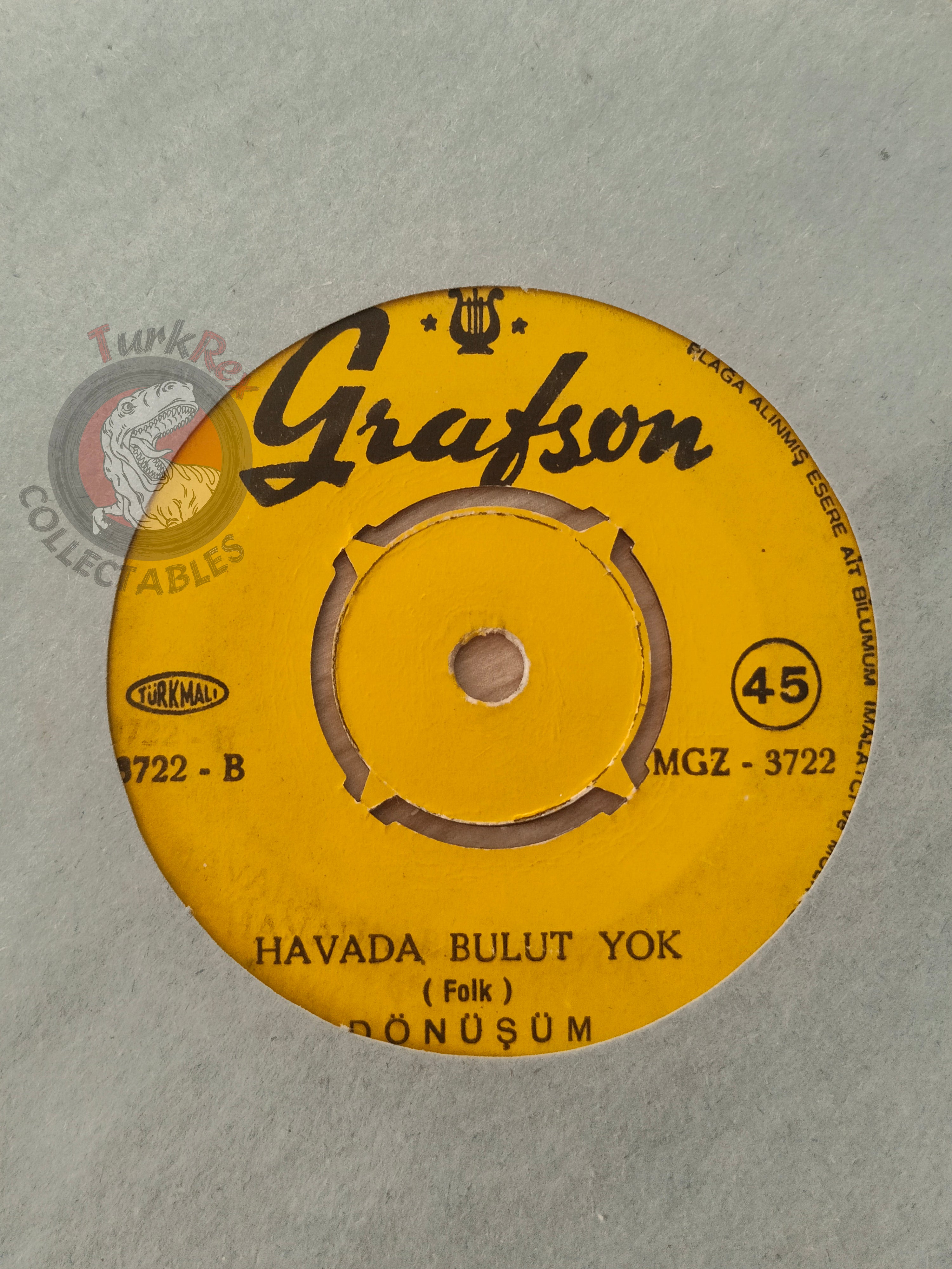 Dönüşüm – Kiziroğlu Mustafa Bey 7" Turkish Pressing Vinyl Turkey Edition