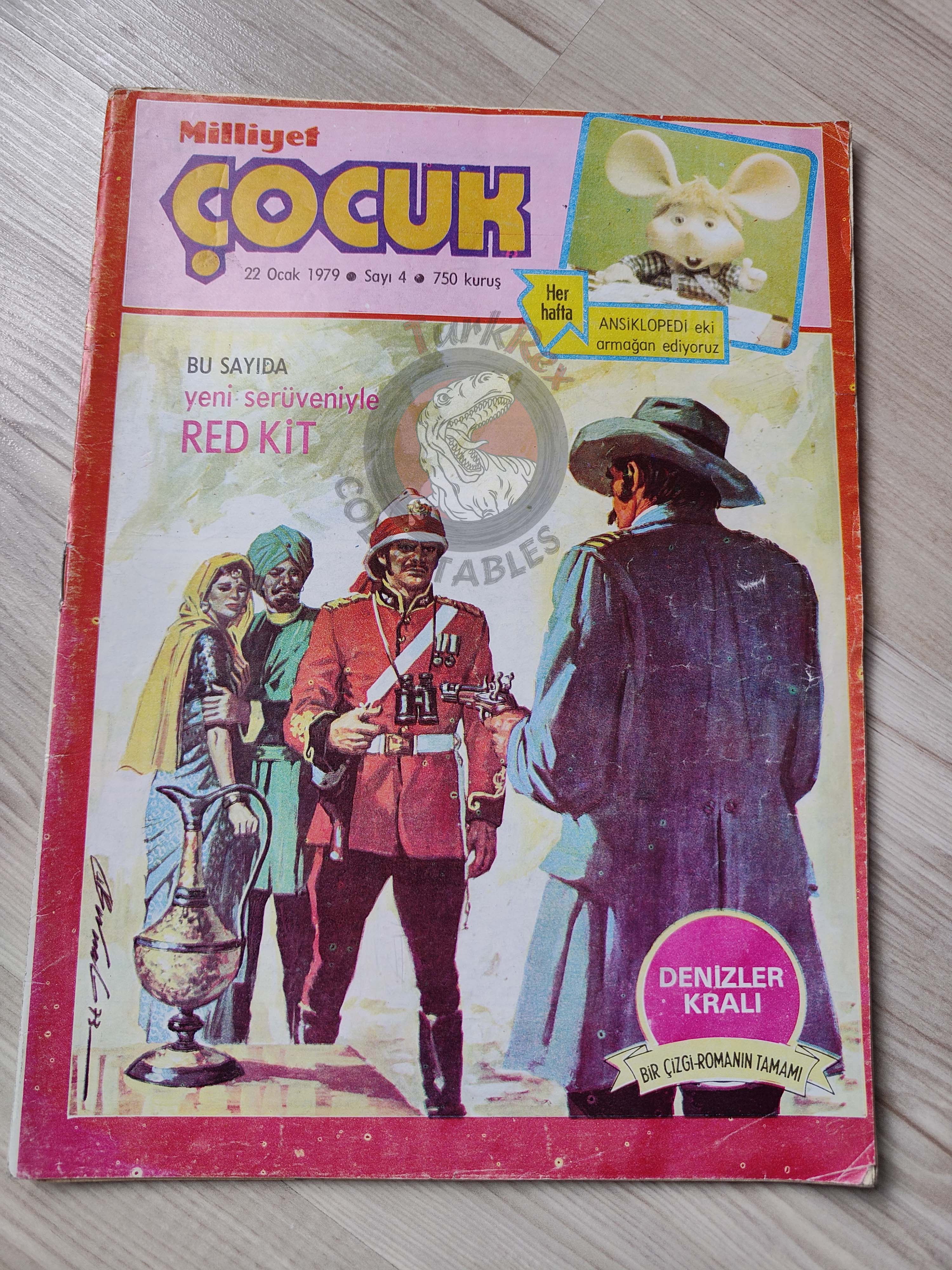Milliyet Çocuk #4 1979 Turkish Comic Turkey Joyas Literarias Juveniles #76 Emilio Salgari