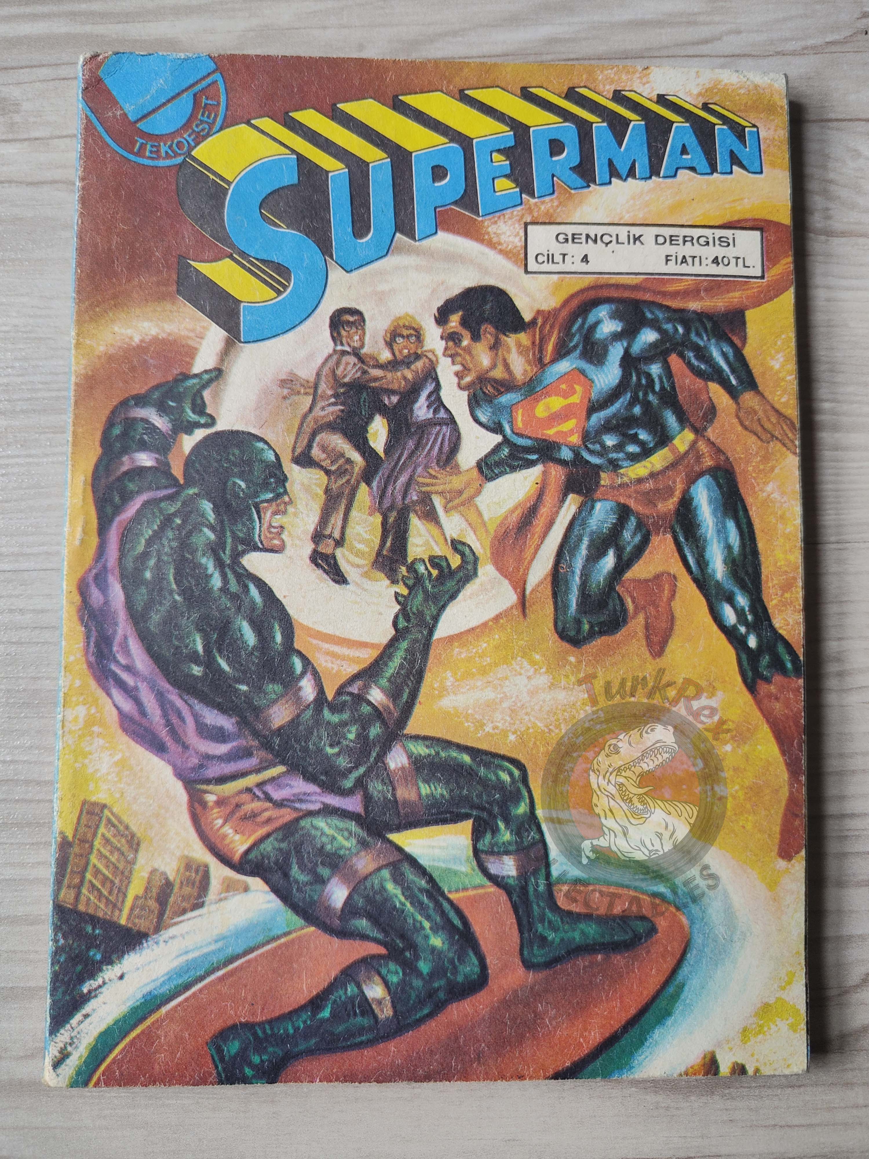 Superman Vol #4 1980s Turkish Comic Turkey #301 #302 #303 #328 Family #192 #193