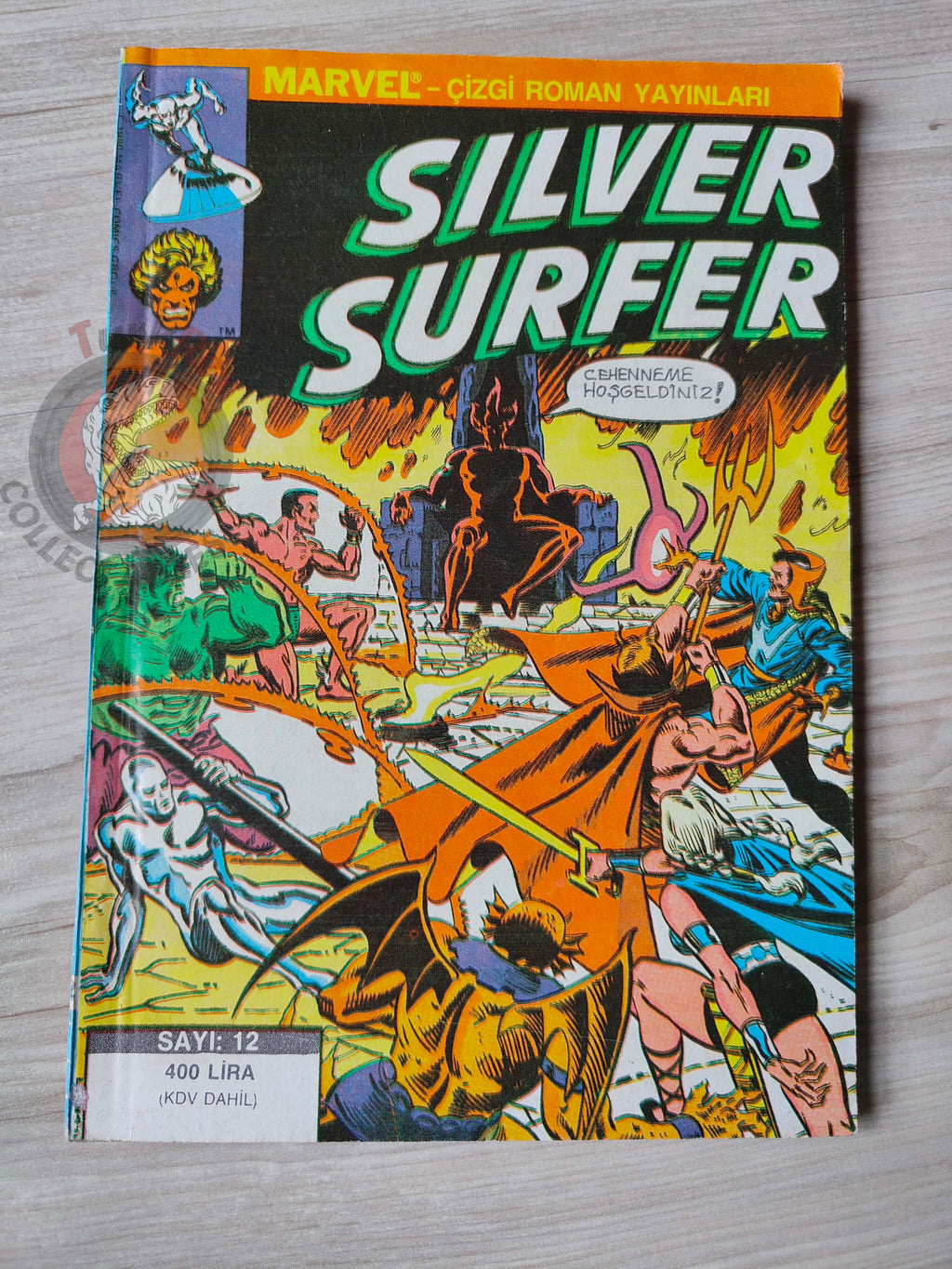 Silver Surfer #12 1988 Turkish Comic Turkey Defenders #99 #100 Hulk