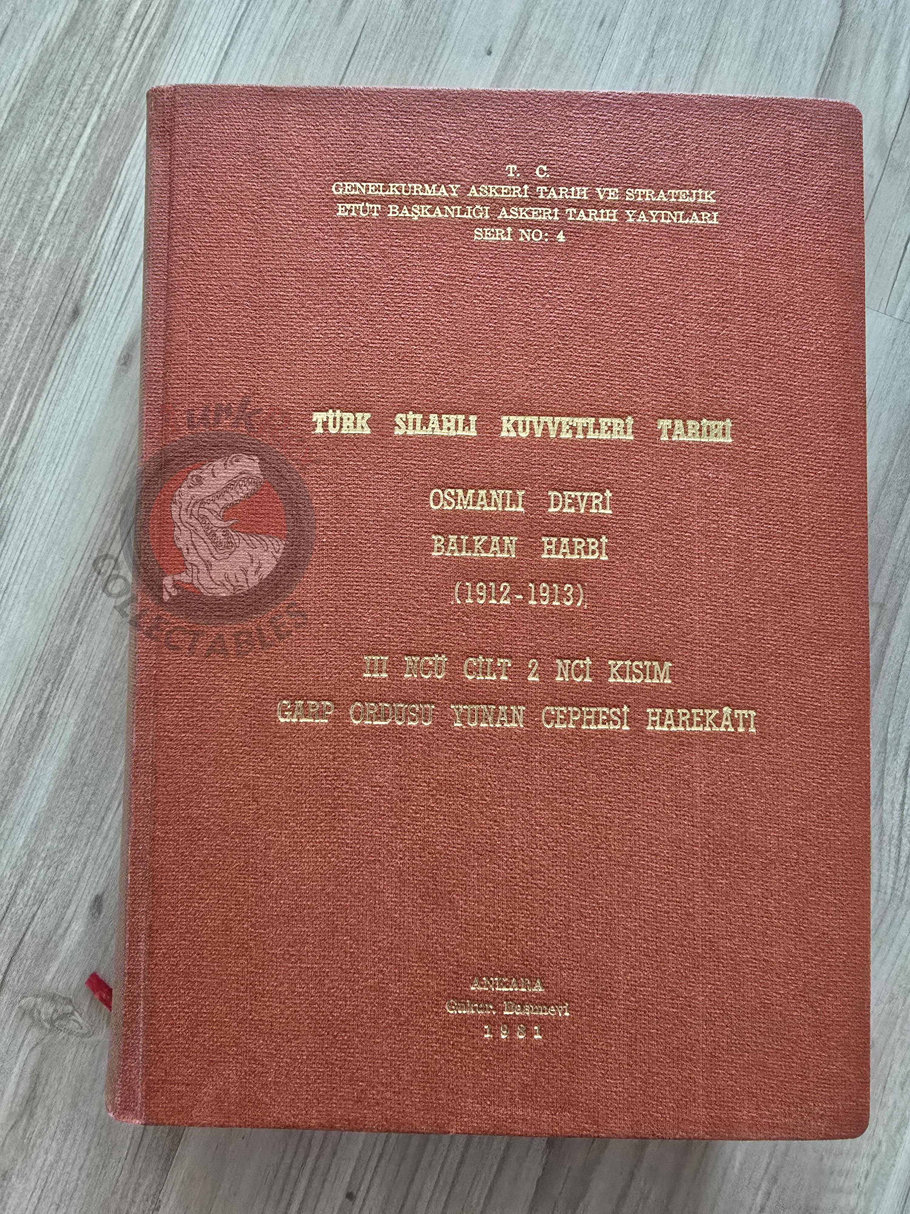 Balkan War Western Army Greek Front 1981 Turkish Book Military Ottoman Empire Maps