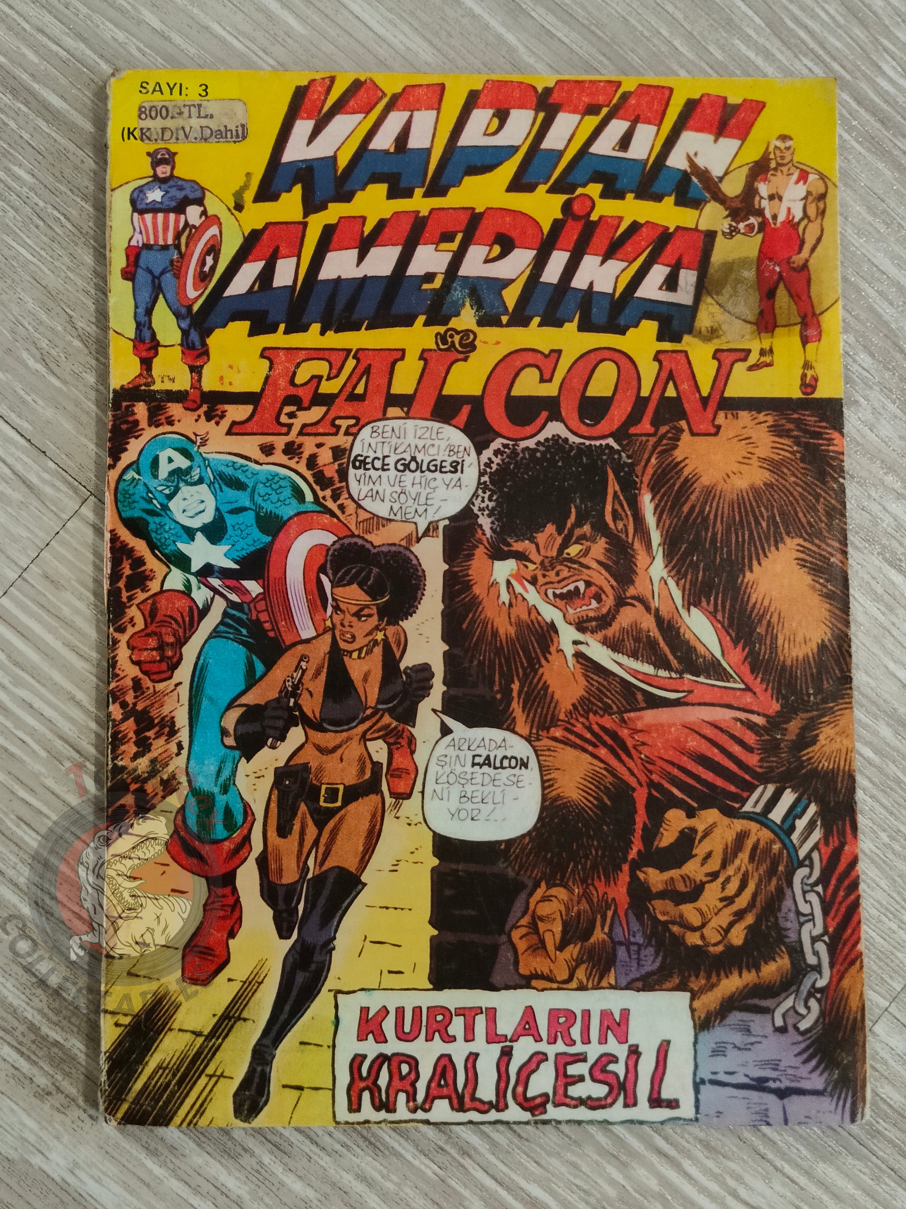 Captain America – Issue #3 1988 Turkish Comic Turkey #163 #164 #165 #166
