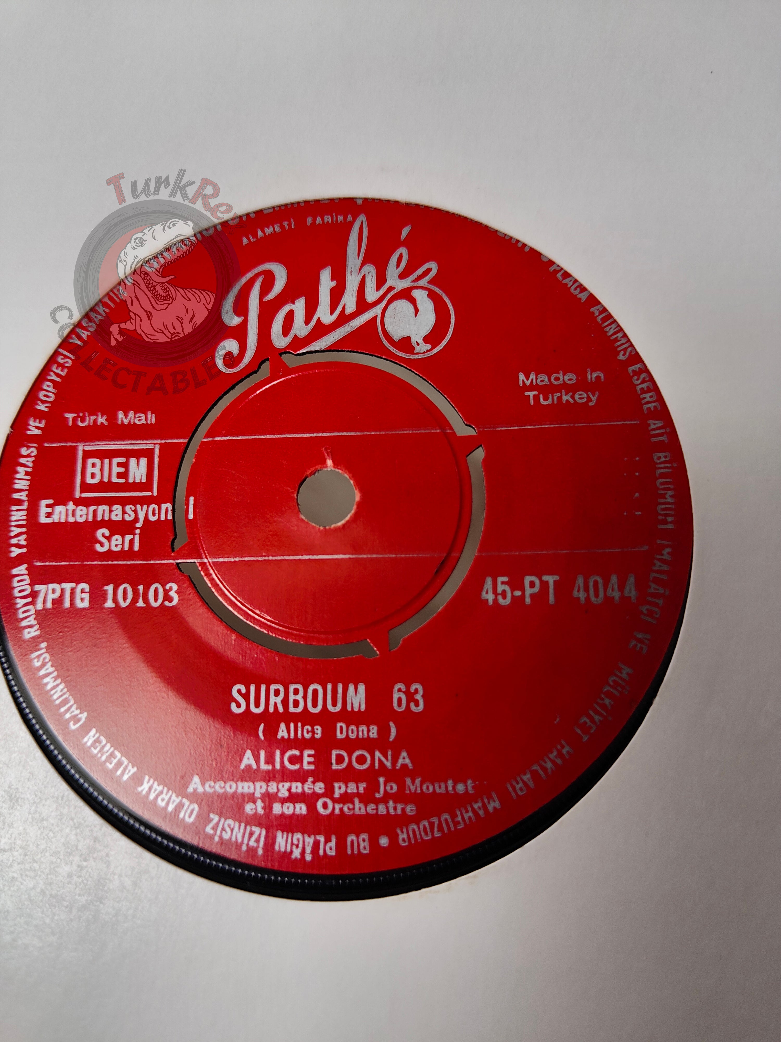 Alice Dona – Surboum 63 7" Turkish Pressing Vinyl Turkey Edition