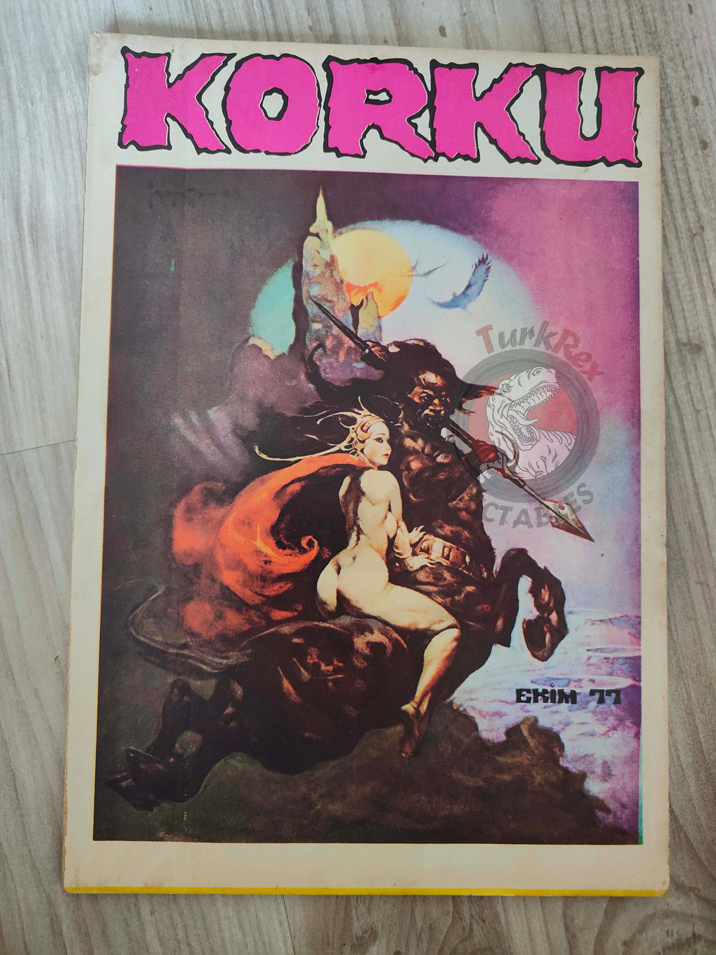 Korku October 1977 Turkish Comic Turkey Vampirella #62 Warren Creepy Eerie Frank Frazetta