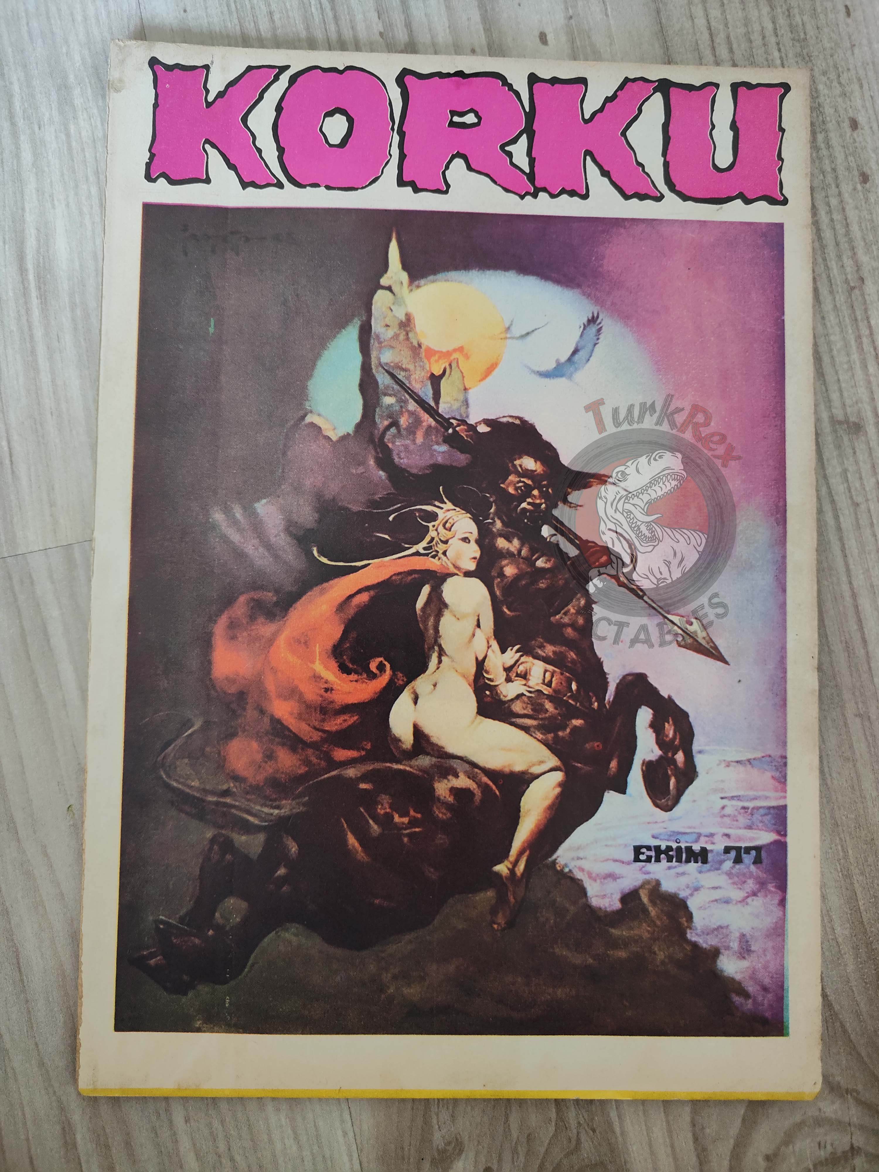 Korku October 1977 Turkish Comic Turkey Vampirella #62 Warren Creepy Eerie Frank Frazetta