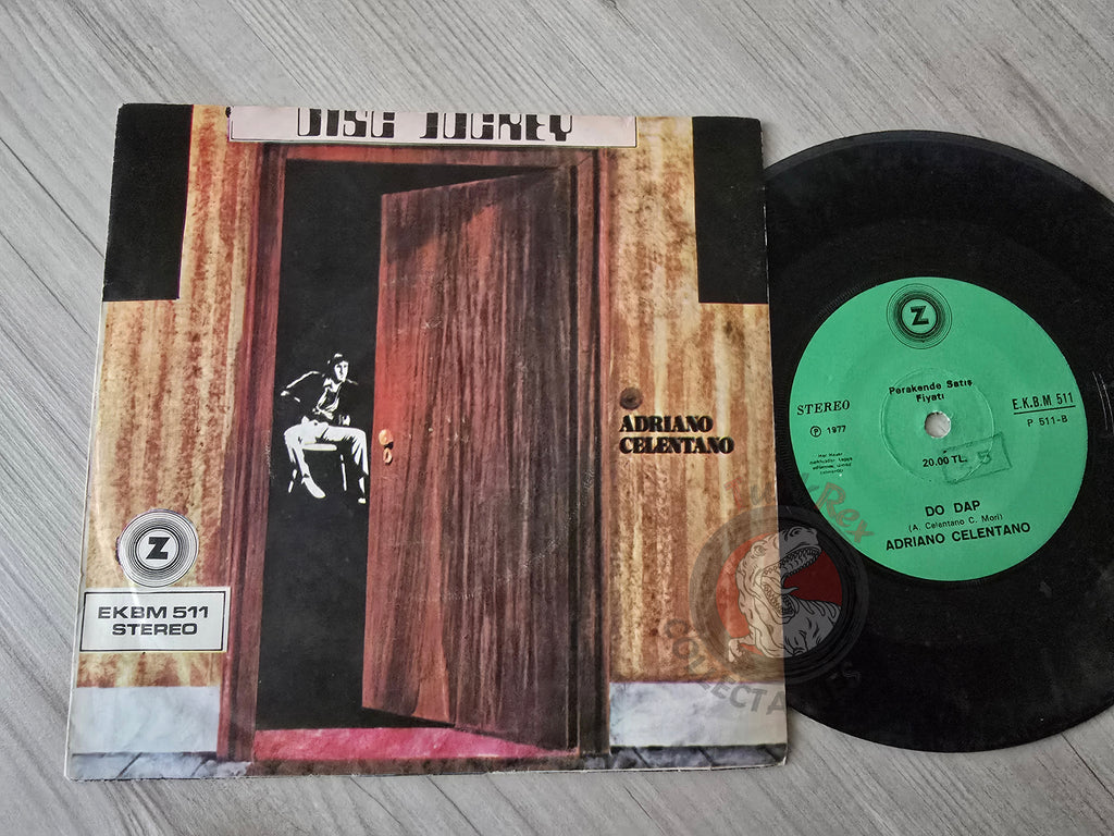 Adriano Celentano – Disc Jockey 7" Turkish Pressing Vinyl Turkey Edition