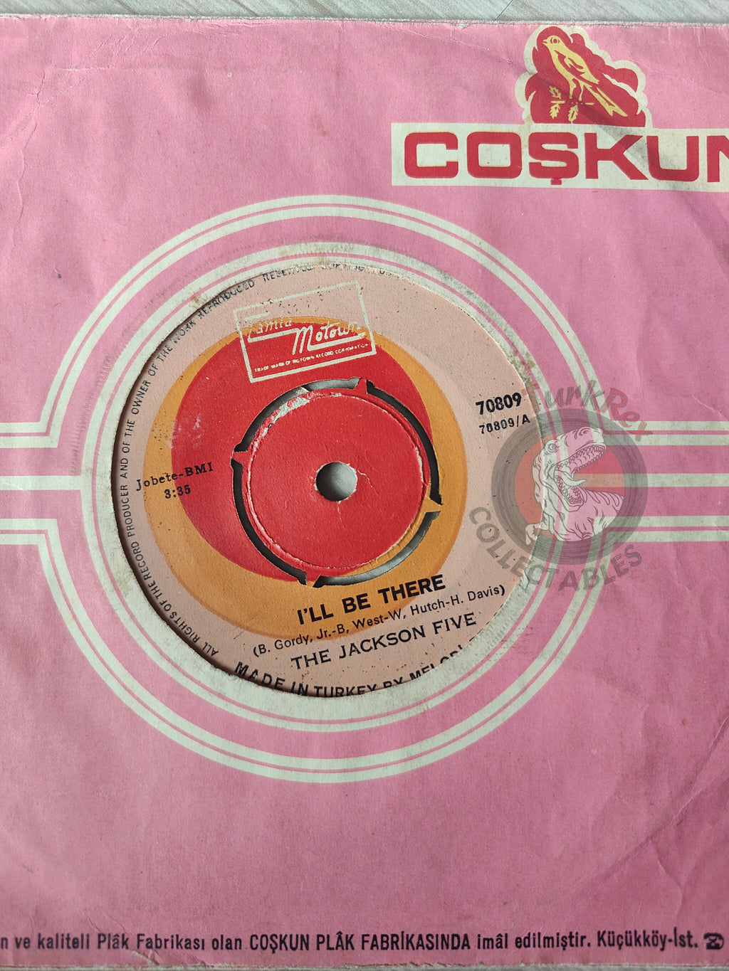 The Jackson 5 – I'll Be There 7" Turkish Pressing Vinyl Turkey Edition