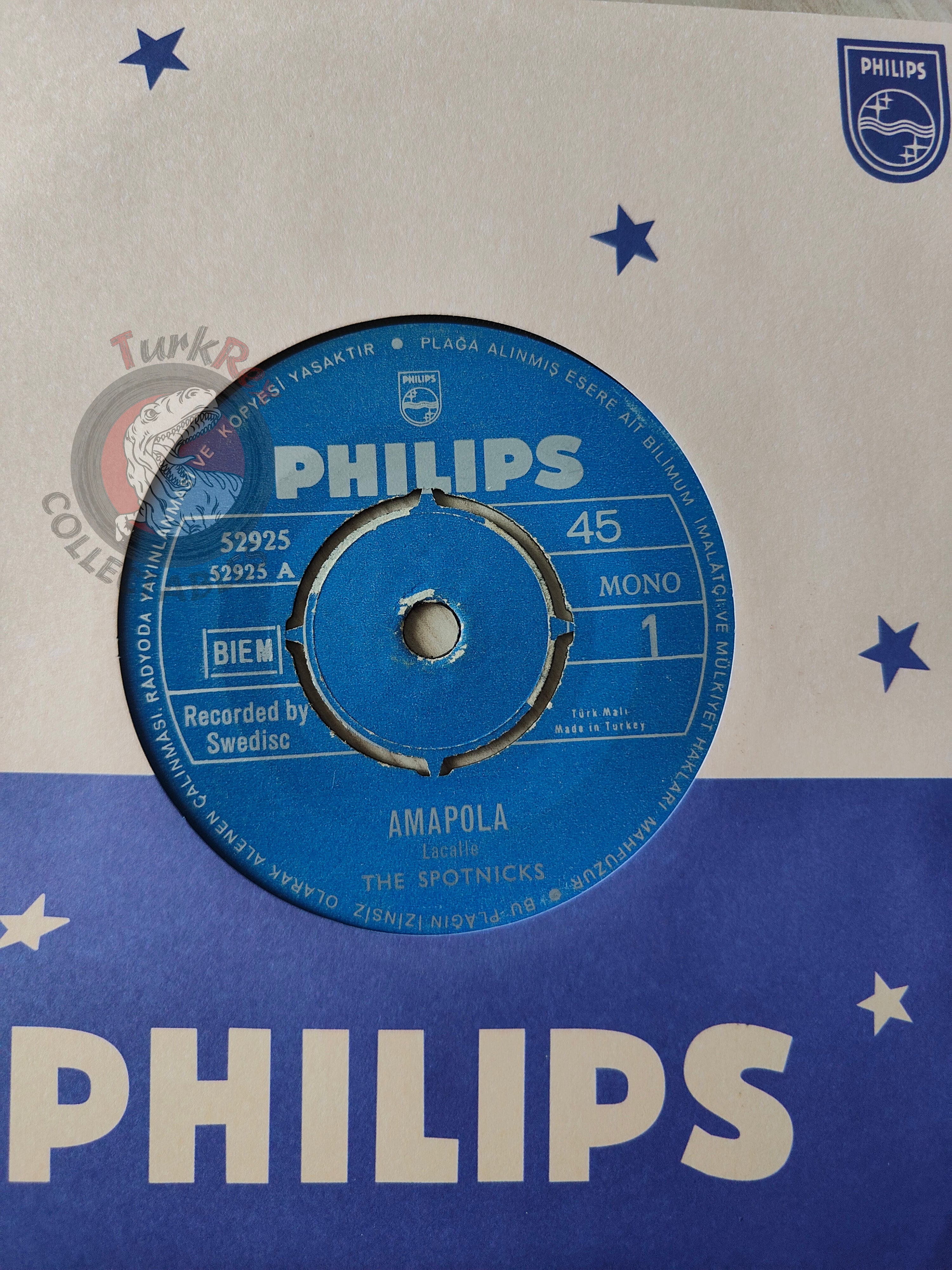 The Spotnicks – Amapola 7" Turkish Pressing Vinyl Turkey Edition