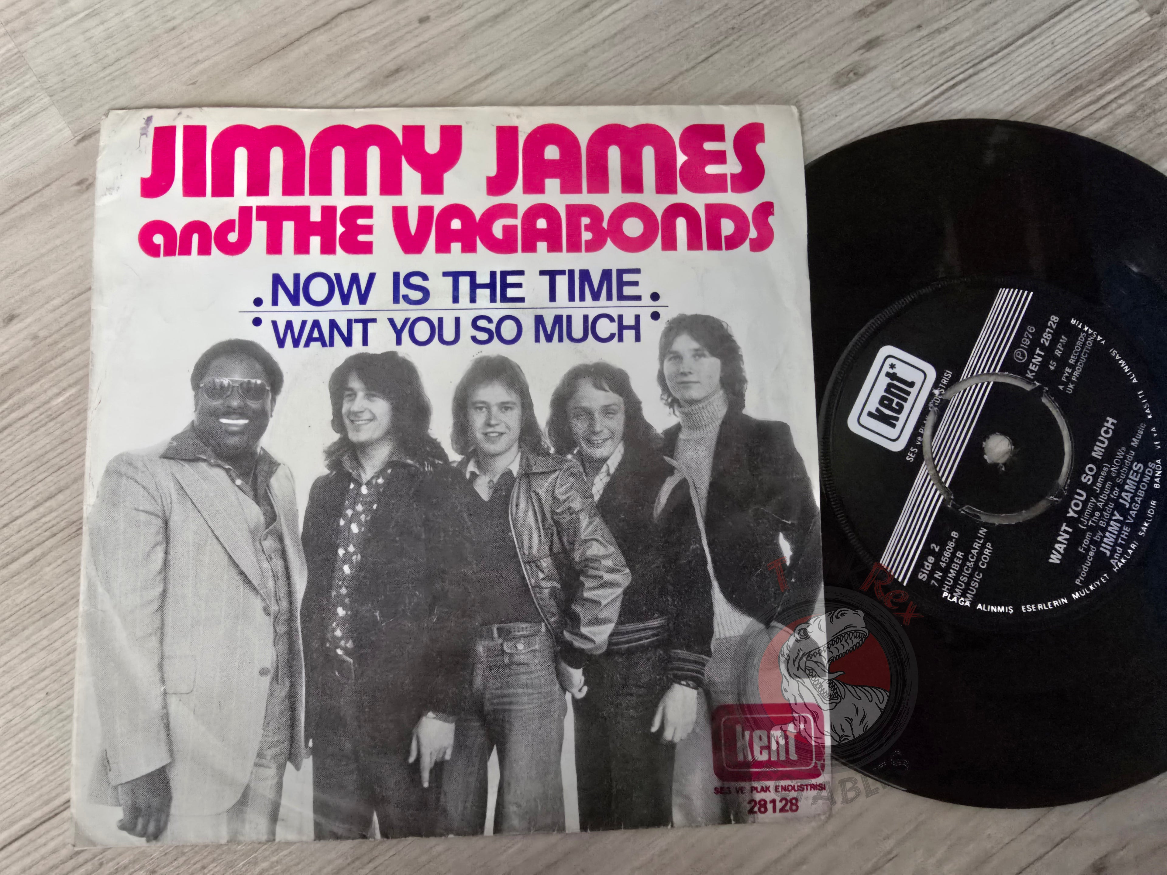 Jimmy James And The Vagabonds – Now Is The Time 7" Turkish Pressing Vinyl Turkey Edition