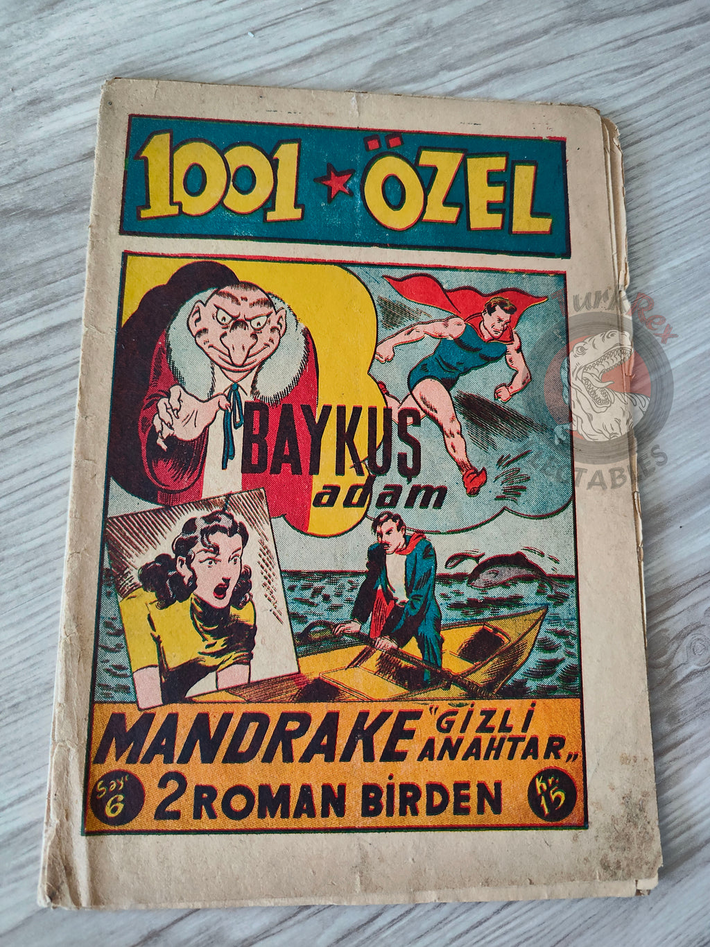 Mandrake the Magician 1950 The Treasure Hunt Turkish Comic Turkey