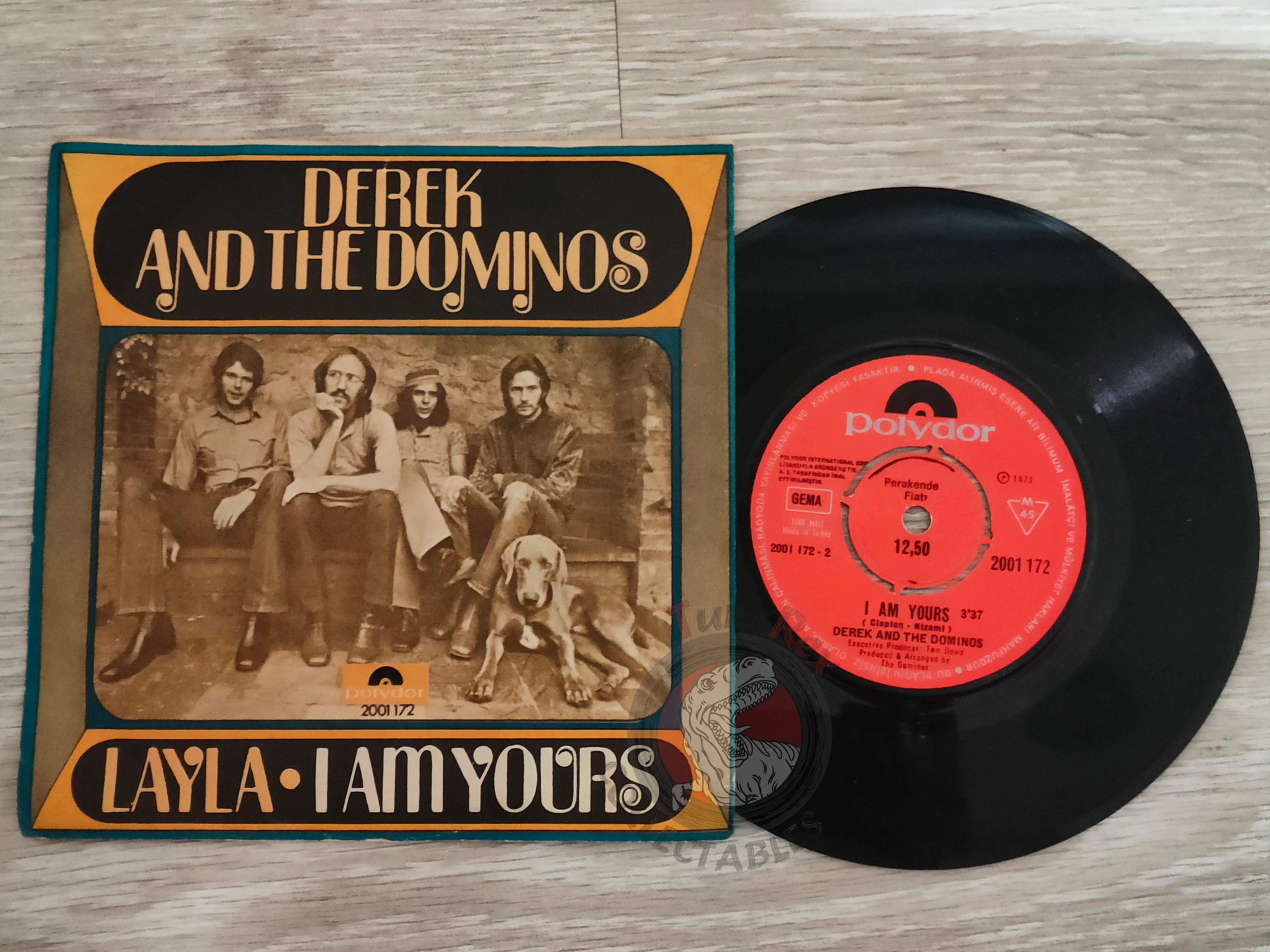 Derek & The Dominos – Layla 7" Turkish Pressing Vinyl Turkey Edition Eric Clapton