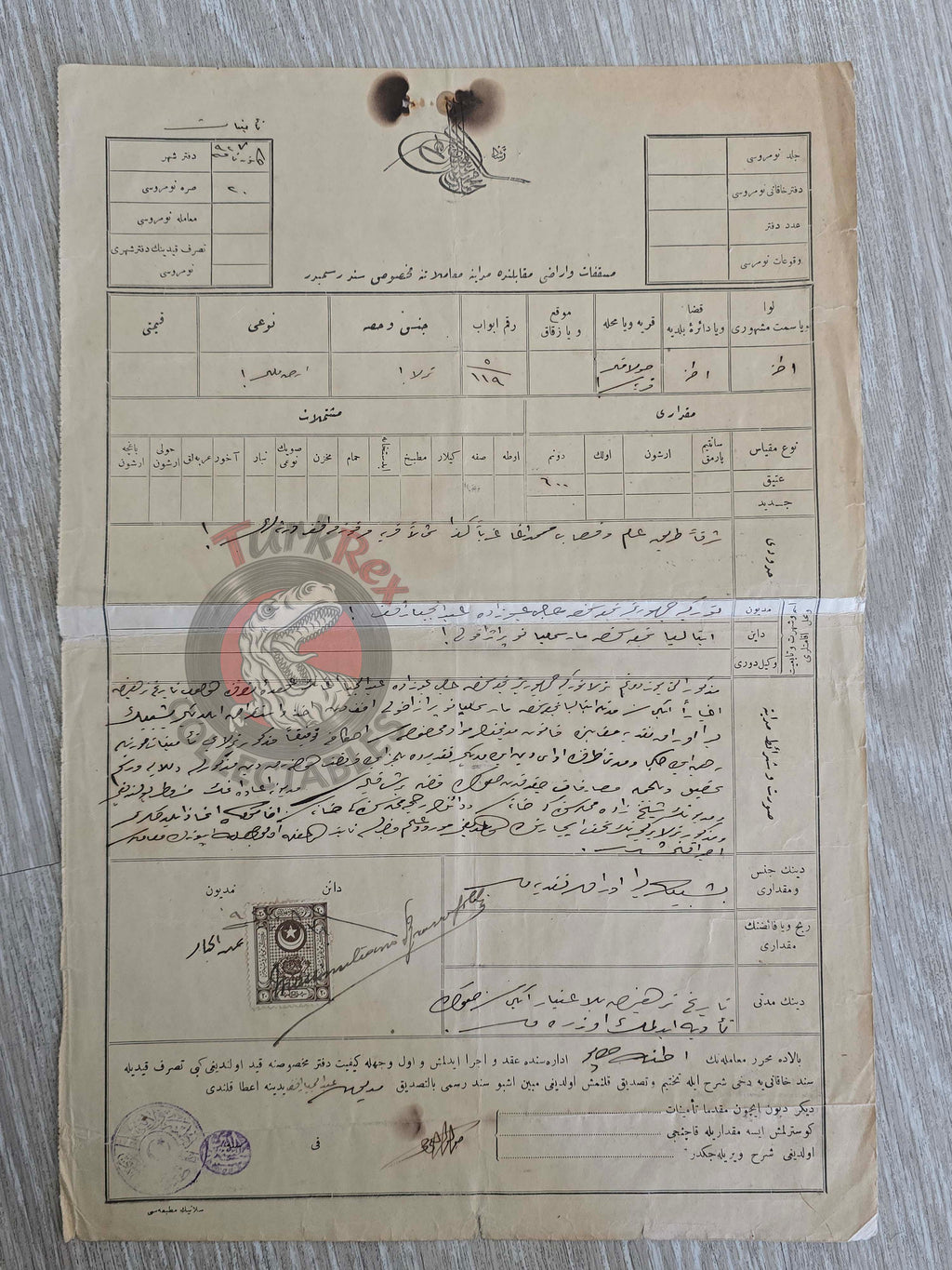 Ottoman 1927 Official Debt Document Adana Solaklı Field  Massimiliano Brazzafolli Muslim Italian Italy