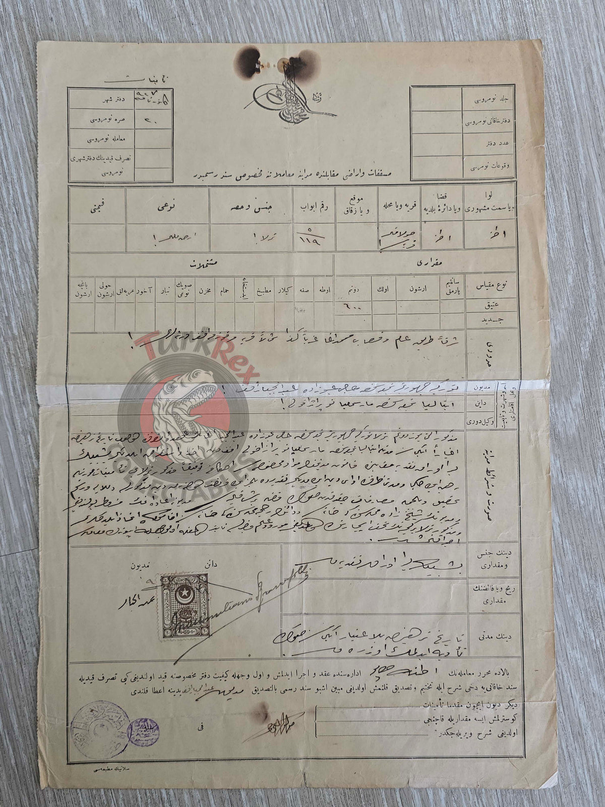 Ottoman 1927 Official Debt Document Adana Solaklı Field  Massimiliano Brazzafolli Muslim Italian Italy