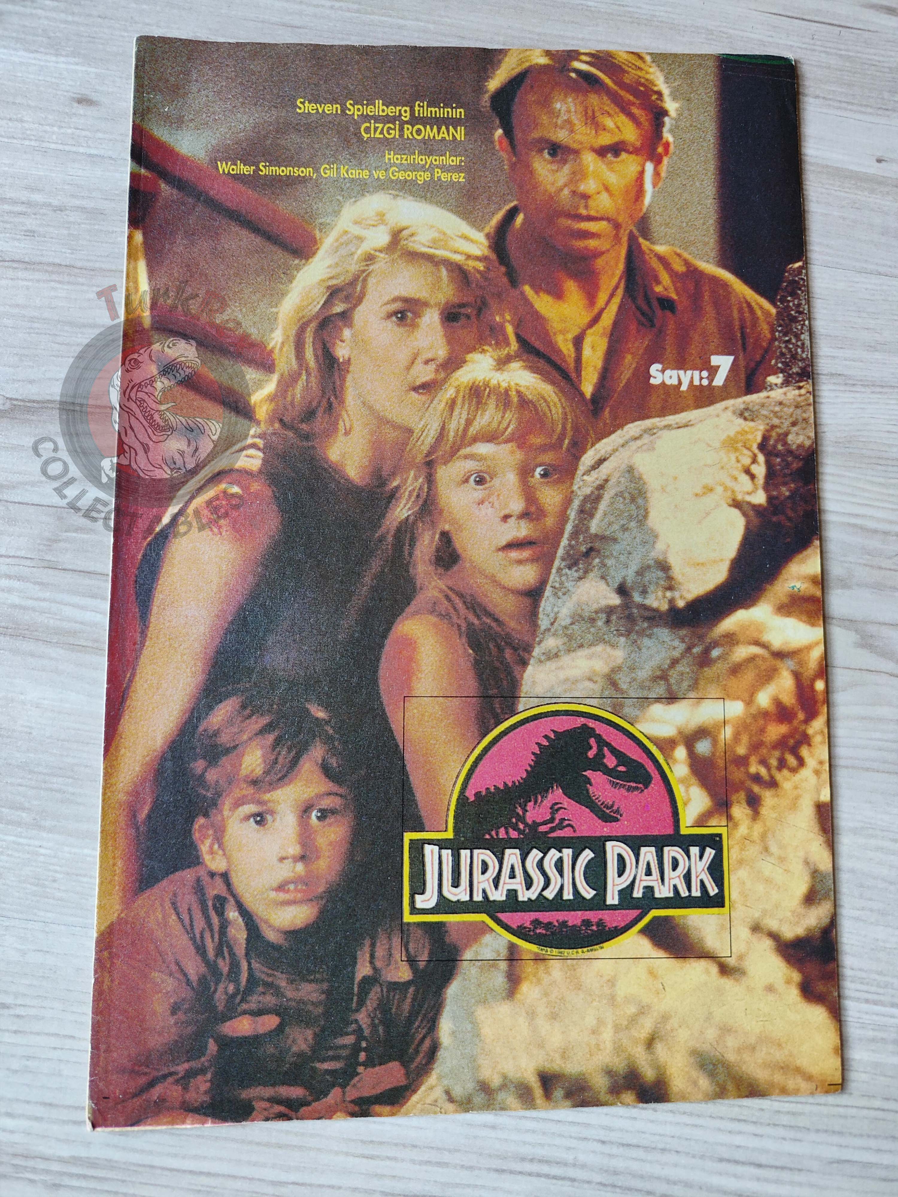 Jurassic Park #7 Turkish Edition Comic Turkey Topps Spielberg