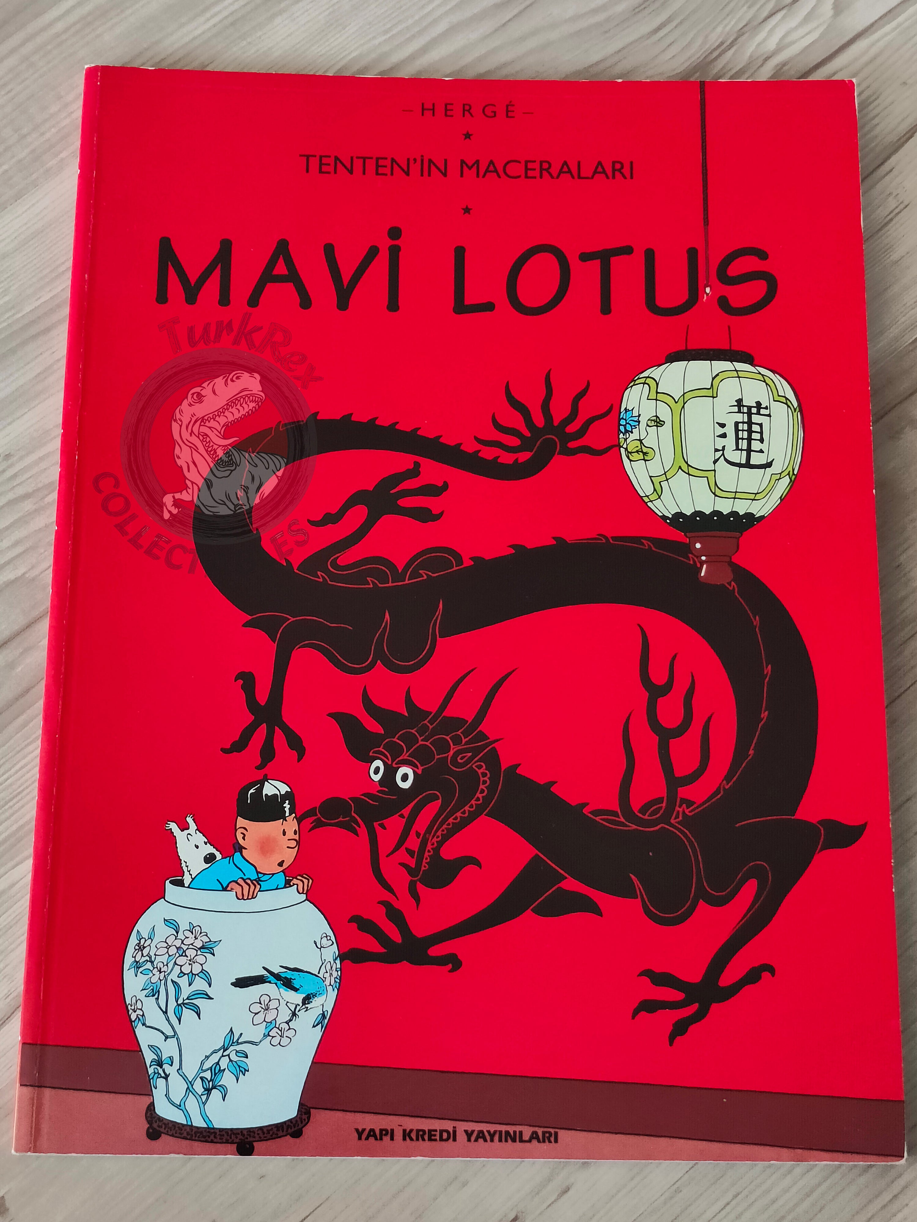 Tintin – The Blue Lotus 1997 Turkish Edition Comic Turkey 1st YKY