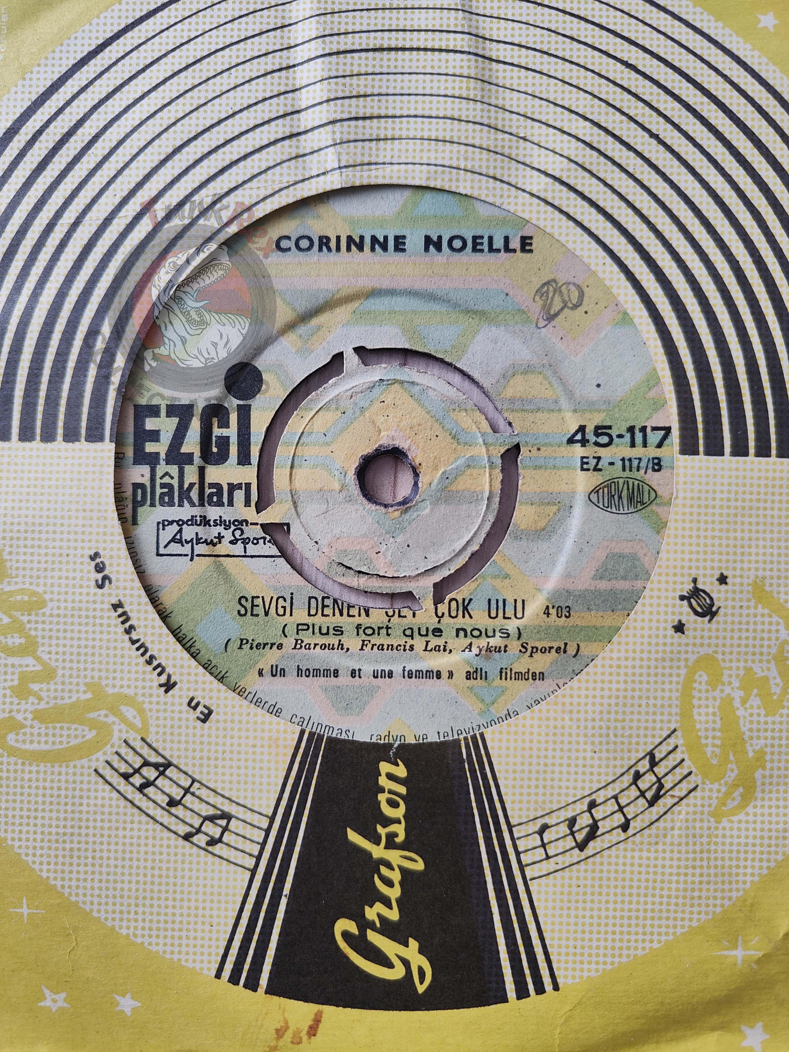 Corinne Noelle -  Samba Saravah 7" Turkish Pressing Vinyl Turkey Edition