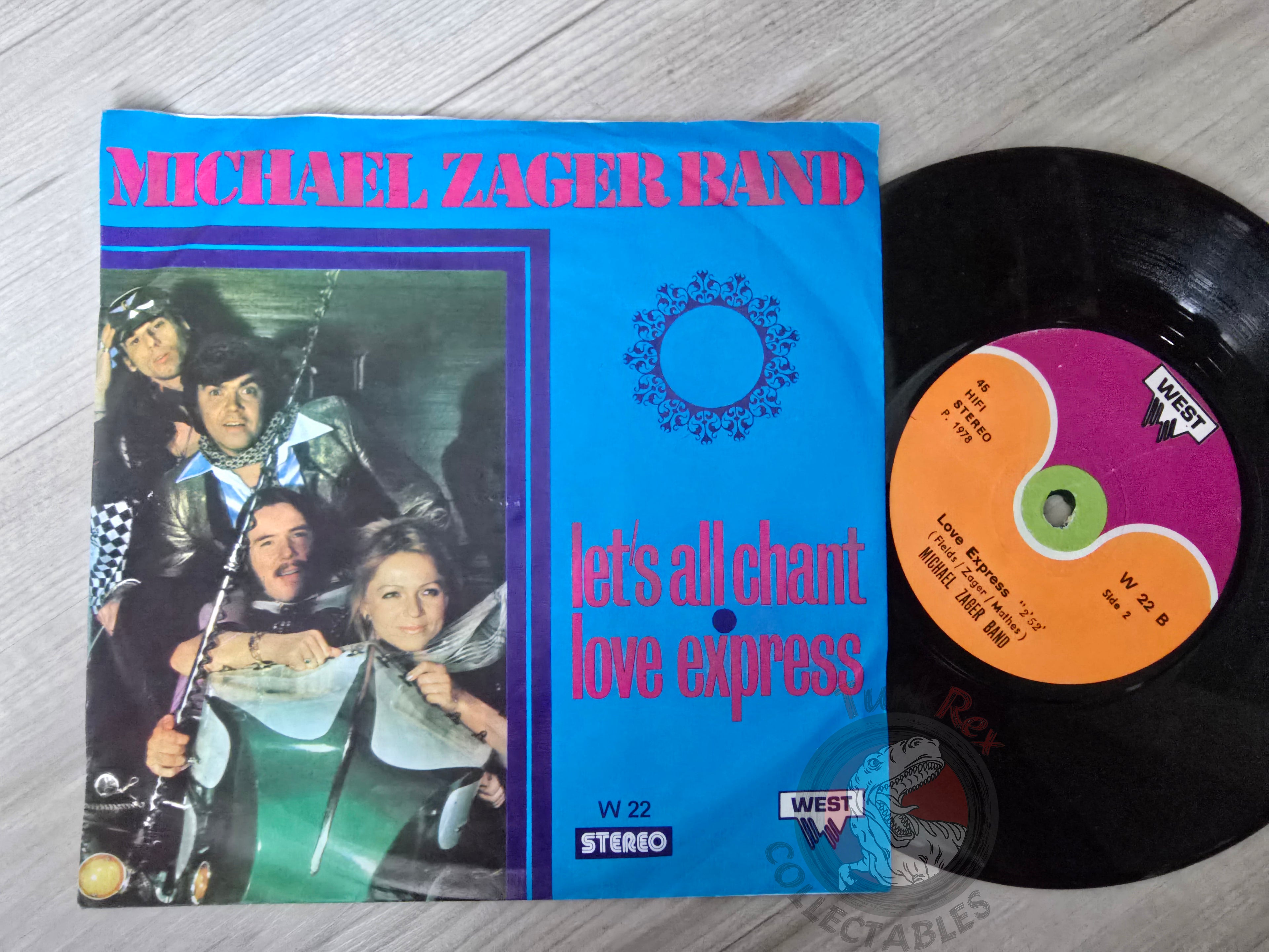 The Michael Zager Band – Let's All Chant / Love Express 7" Turkish Pressing Vinyl Turkey Edition