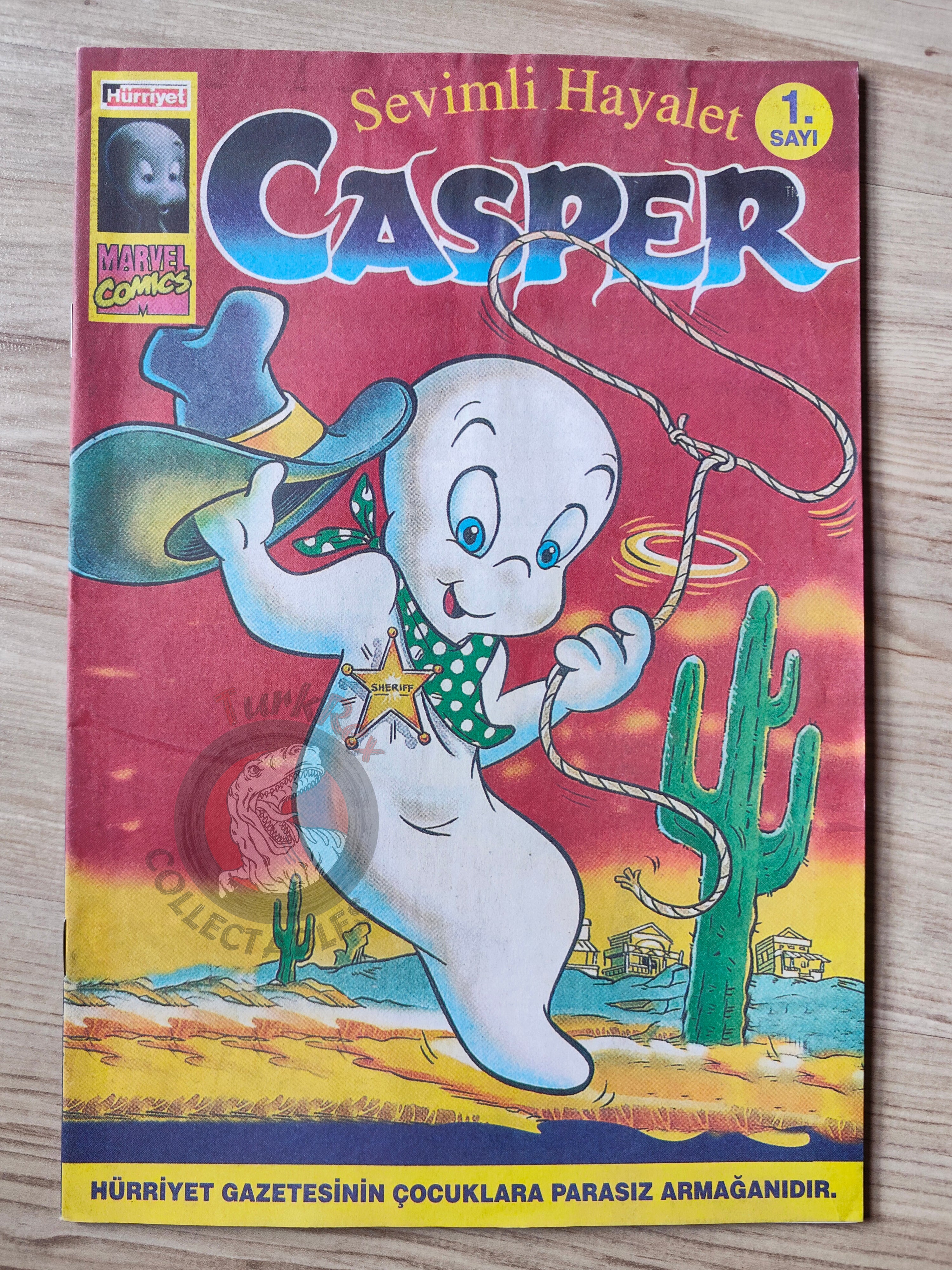 Casper the Friendly Ghost – Issue #1 1996 Turkish Comic Turkey