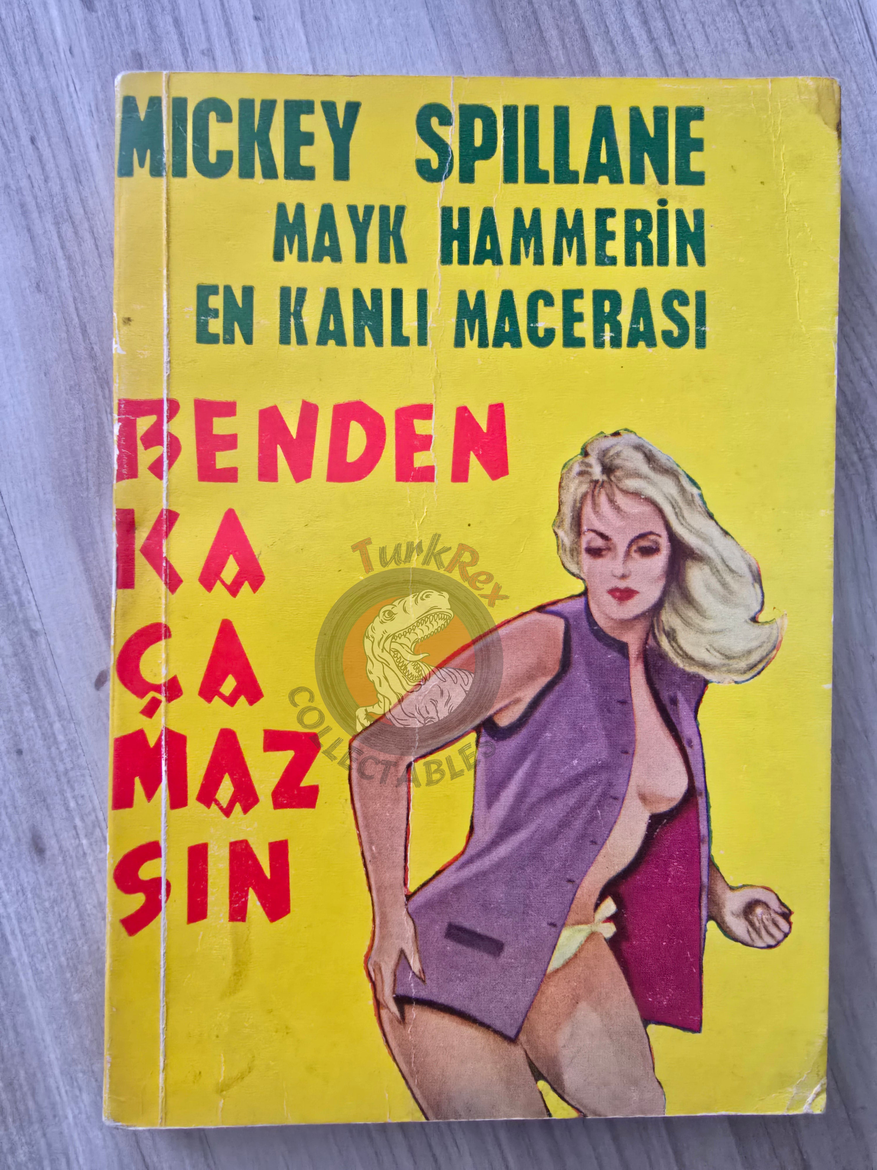 Mickey Spillane – Mike Hammer Vengeance Is Mine! 1965 Turkish Book Turkey