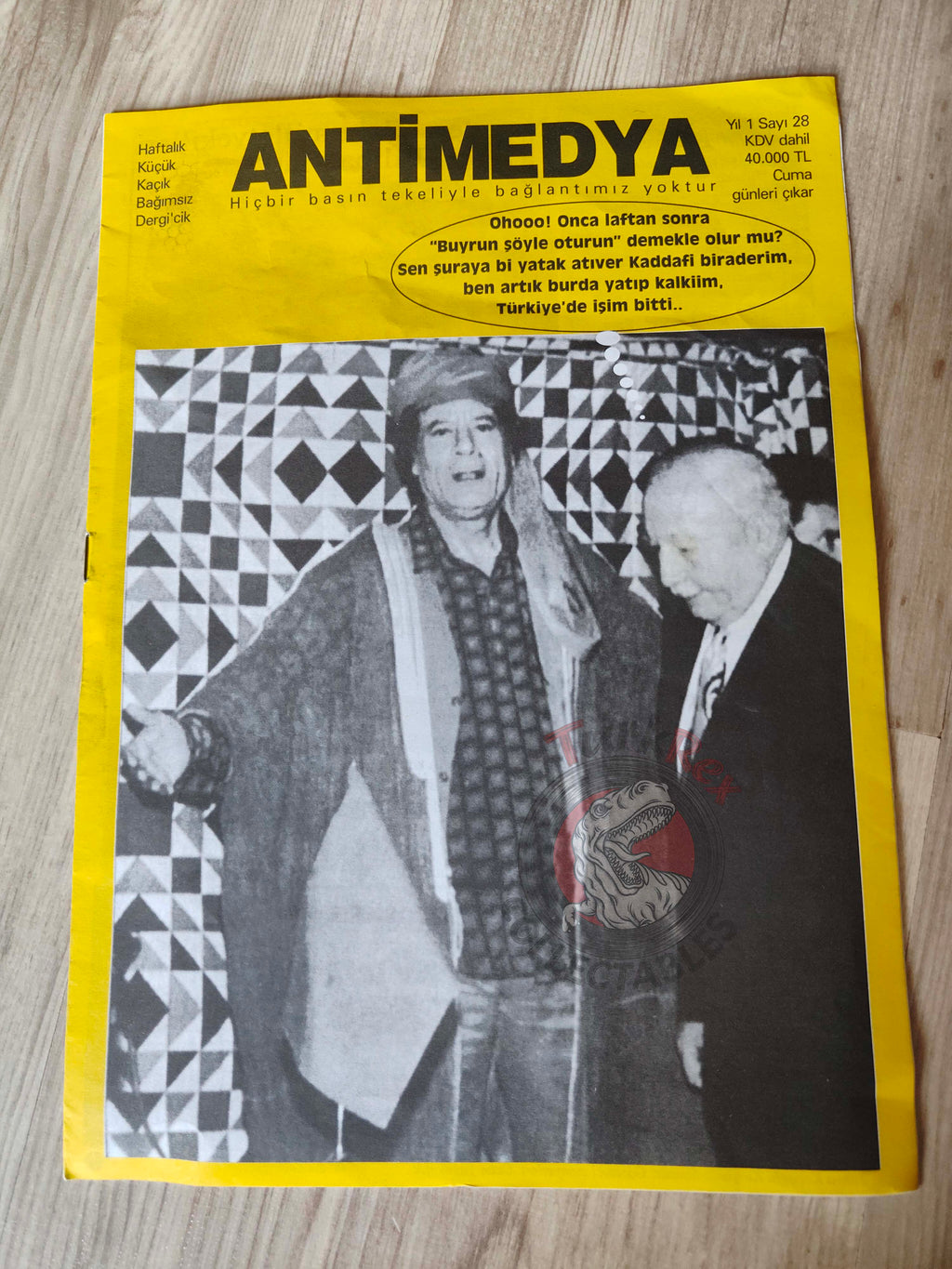 Antimedya 1996  Muammar Gaddafi Libya Turkish Magazine Turkey Erbakan