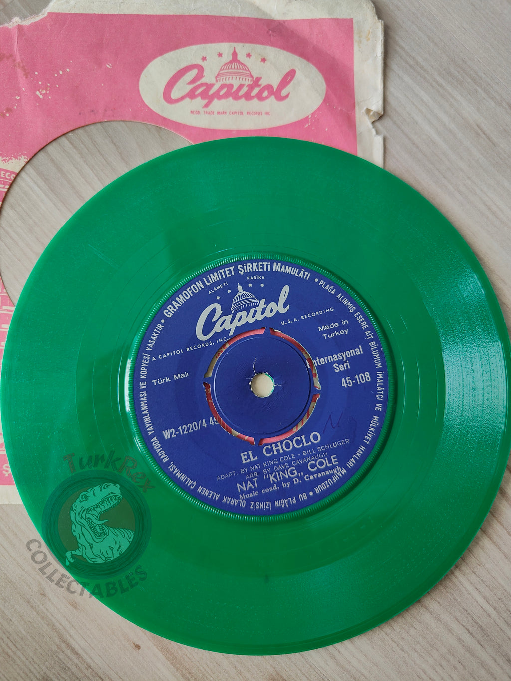 Nat King Cole – Ay, Cosita Linda 7" Green Turkish Pressing Vinyl Turkey Edition