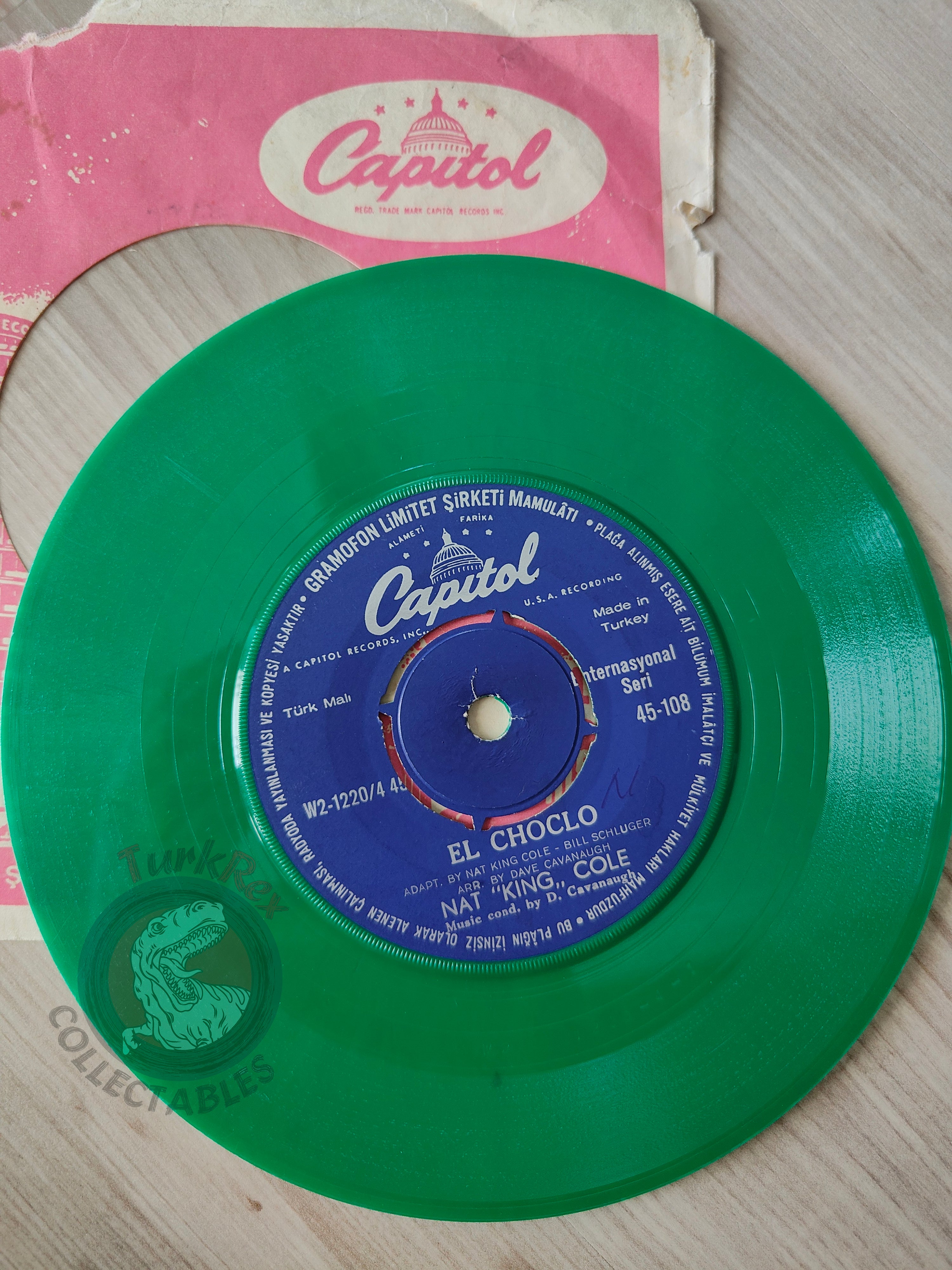 Nat King Cole – Ay, Cosita Linda 7" Green Turkish Pressing Vinyl Turkey Edition