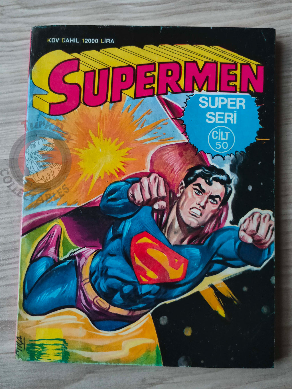 Superman Vol #50 1993 Turkish Comic Turkey #330 Superboy Action Comics #449