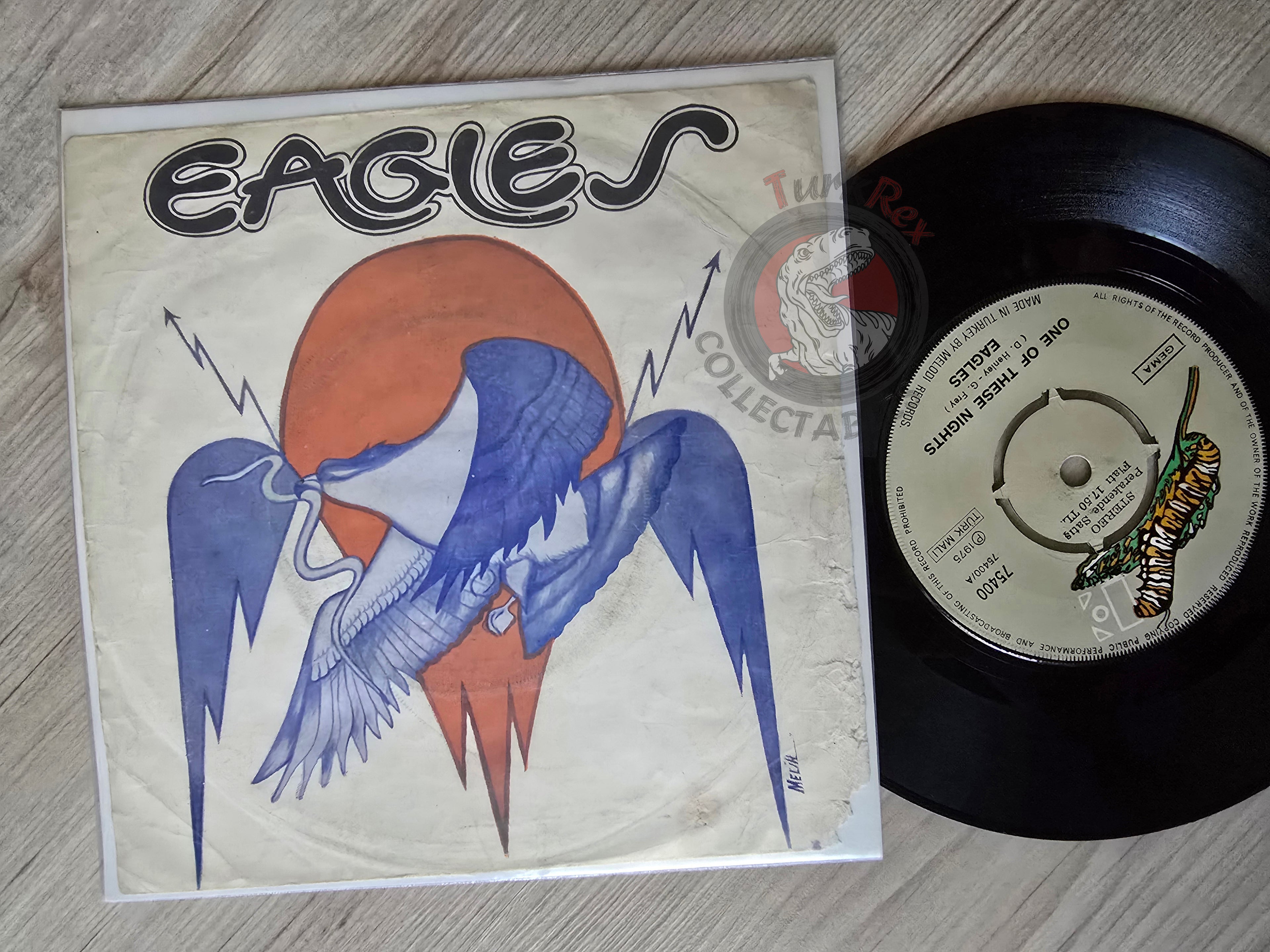 Eagles – One Of These Nights 7" Turkish Pressing Vinyl Turkey Edition