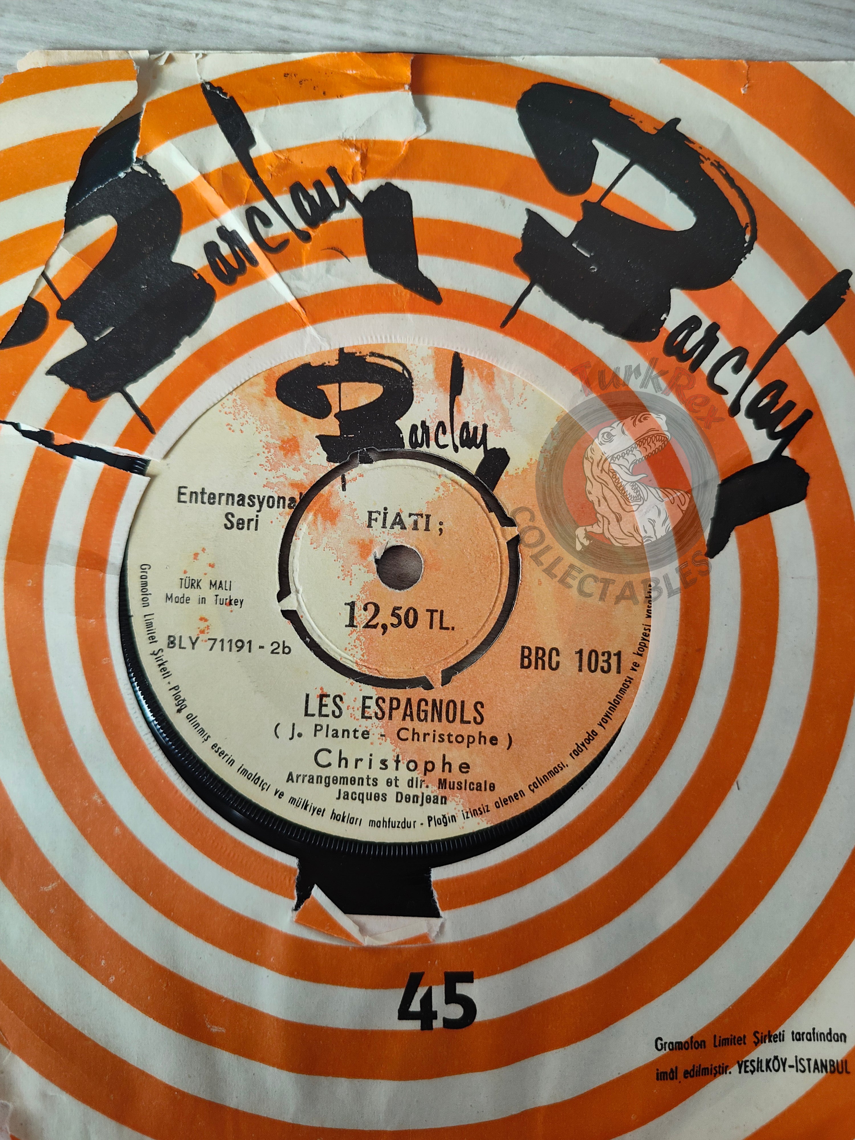 Christophe – La Petite Gamine 7" Turkish Pressing Vinyl Turkey Edition