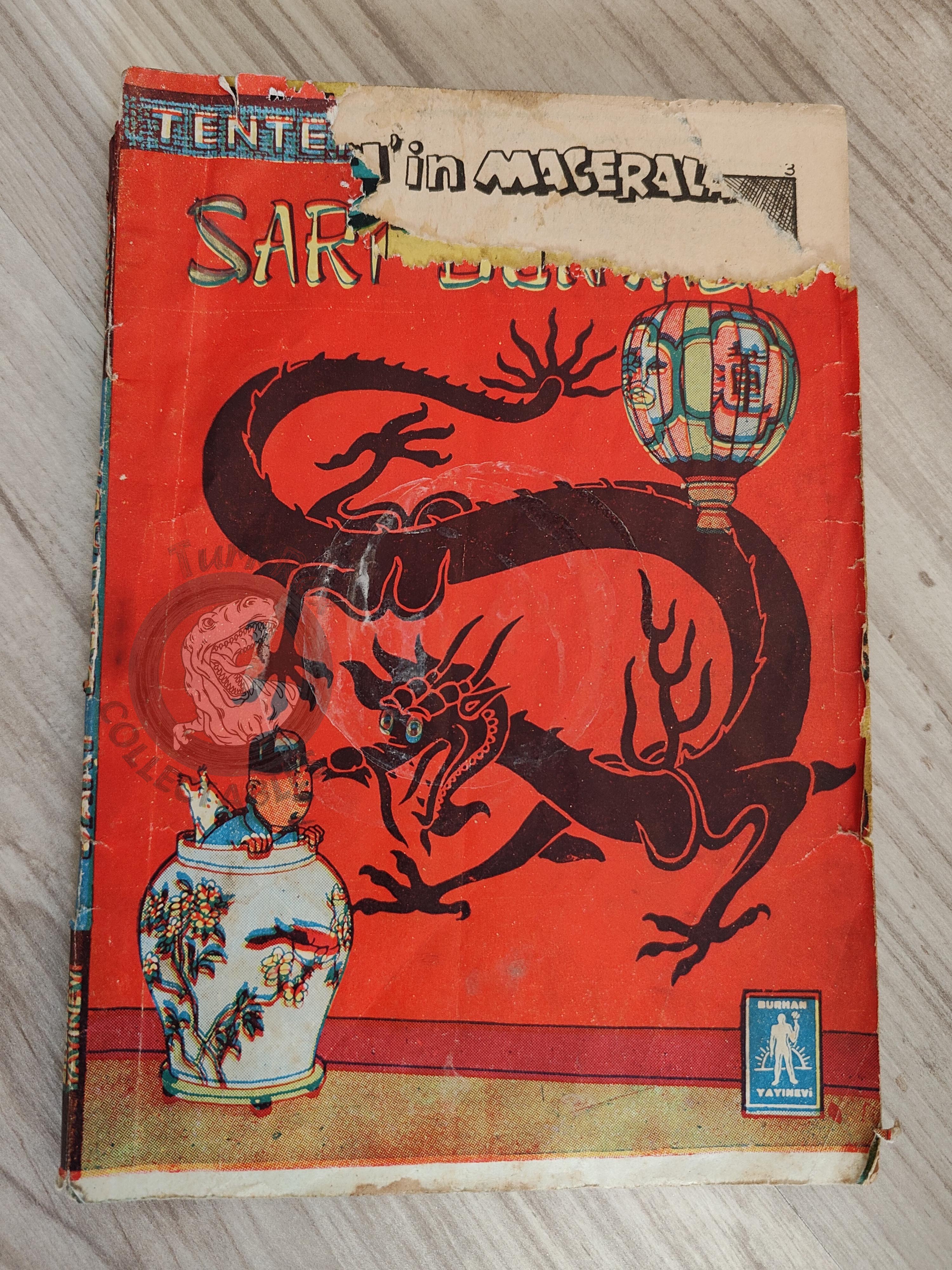 Tintin – The Blue Lotus 1965 Turkish Edition Comic Turkey