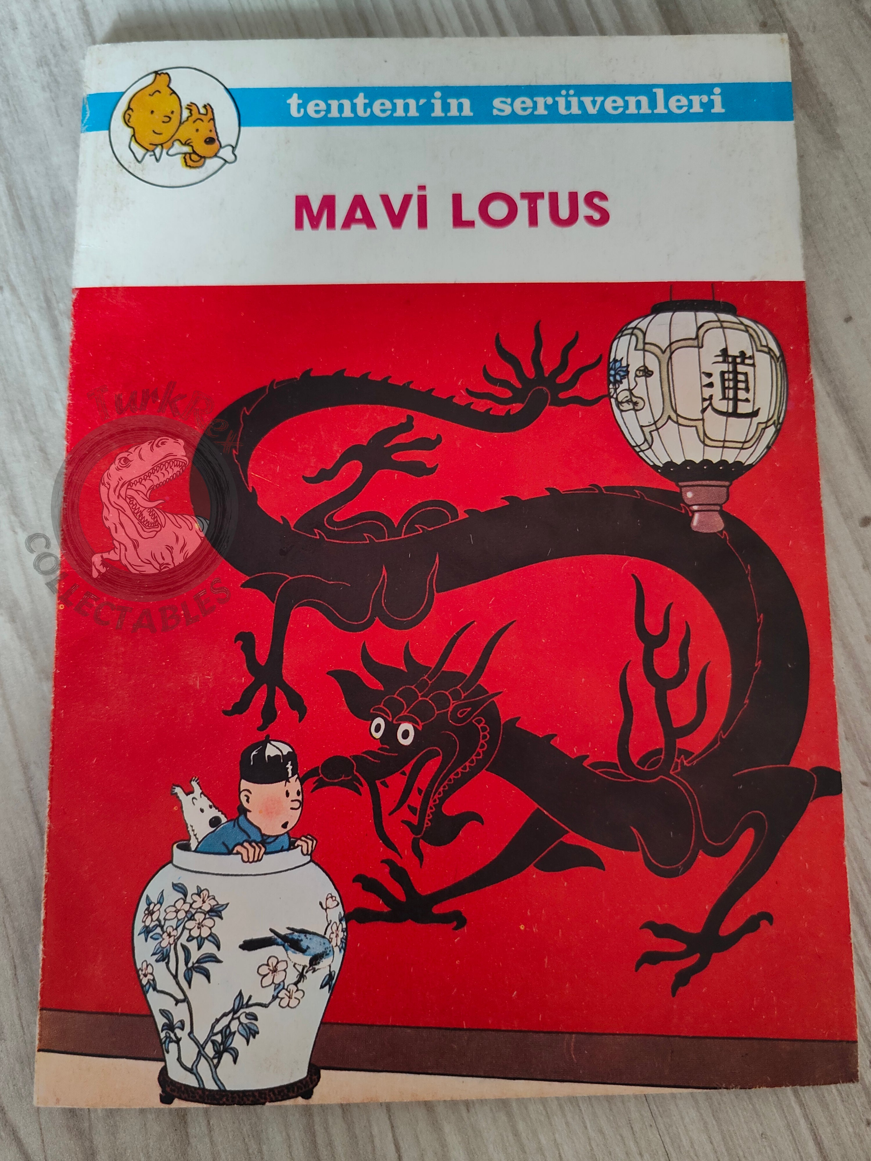 Tintin – The Blue Lotus mid 1980s Turkish Edition Comic Turkey 1