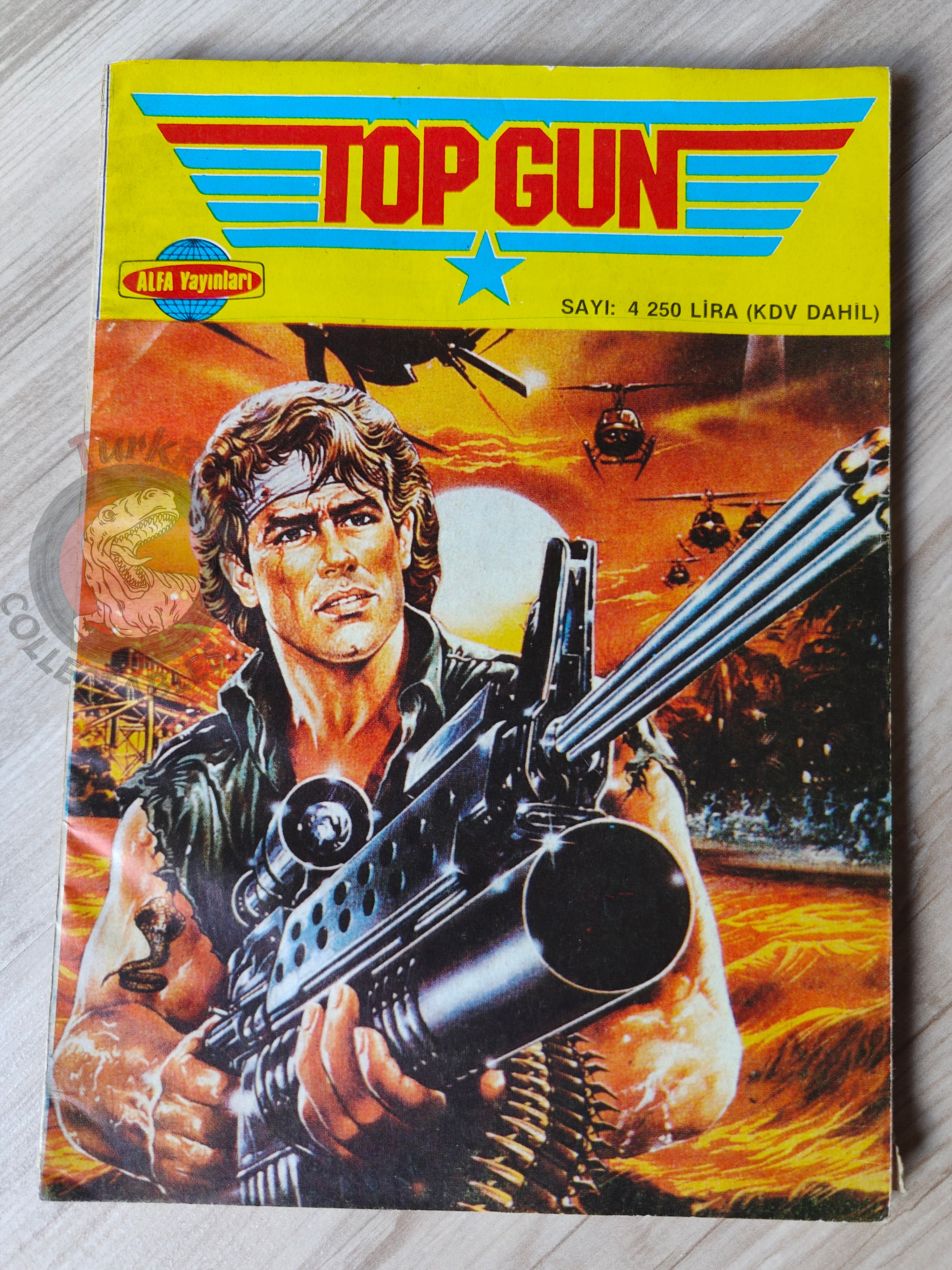 Top Gun #4 1987 Tom Cruise Turkish Comic Turkey Strike Commando