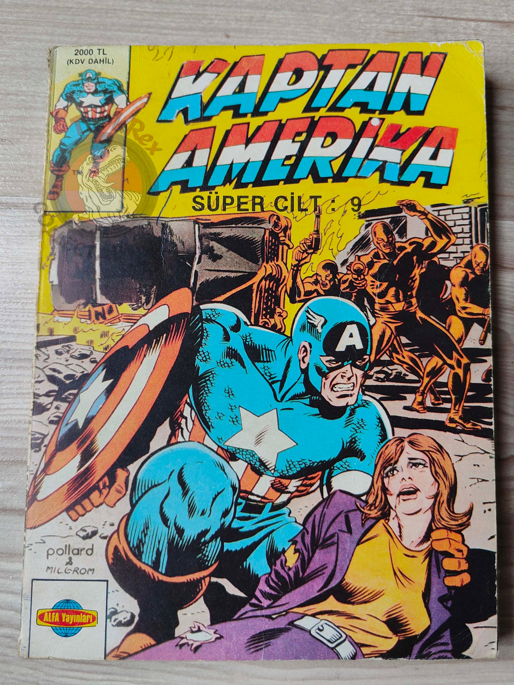 Captain America – Volume 9 1989 Turkish Comic Turkey Falcon
