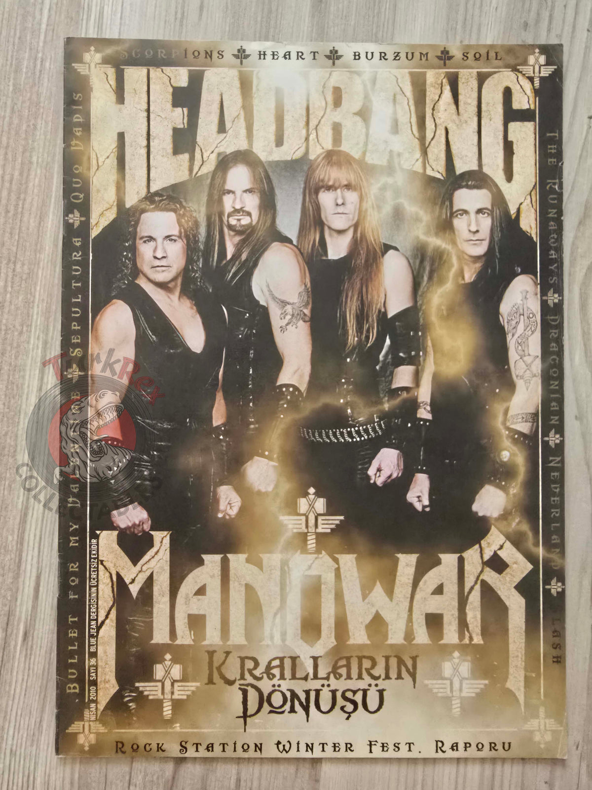 Headbang 2010 Manowar Turkish Mag Turkey  Burzum Draconian Sepultura The Runaways