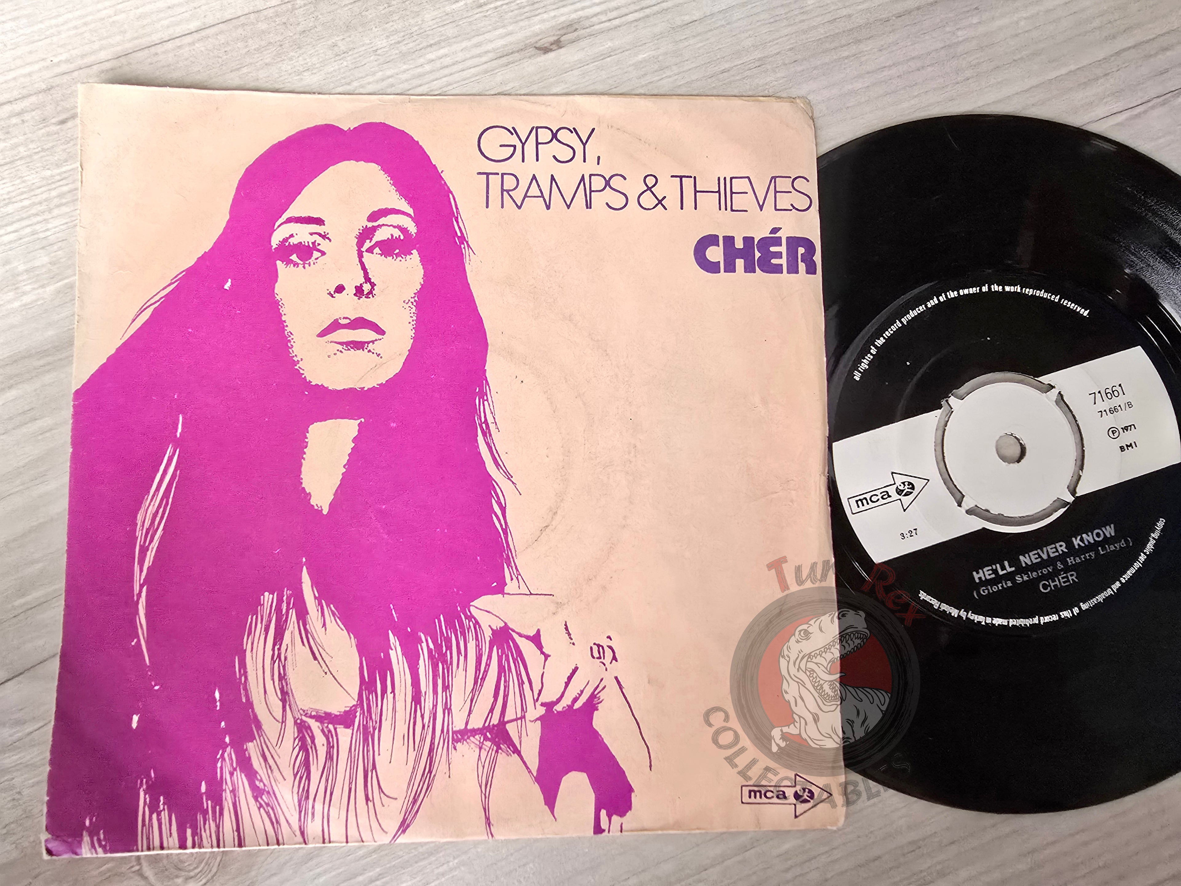 Cher – Gypsys, Tramps & Thieves 7" Turkish Pressing Vinyl Turkey Edition