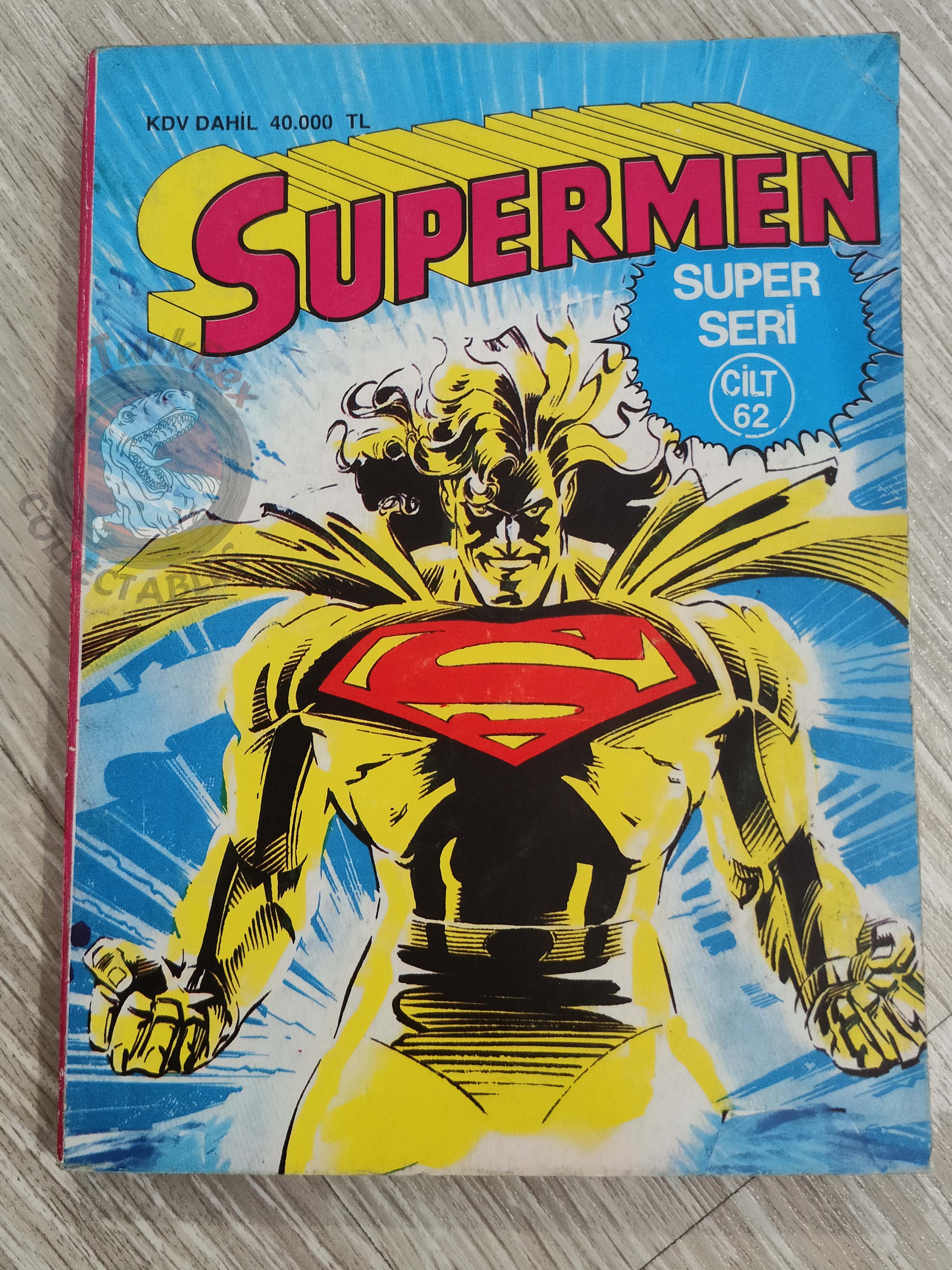 Superman Vol #62 1994 Turkish Comic Turkey Man of Steel #28 Action Comics Annual #3