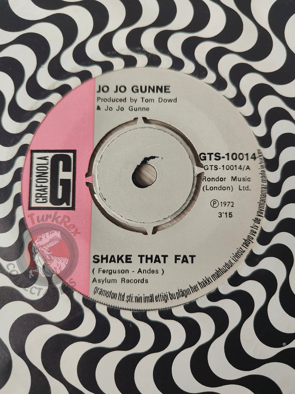 Jo Jo Gunne – Shake That Fat 7" Turkish Pressing Vinyl Turkey Edition
