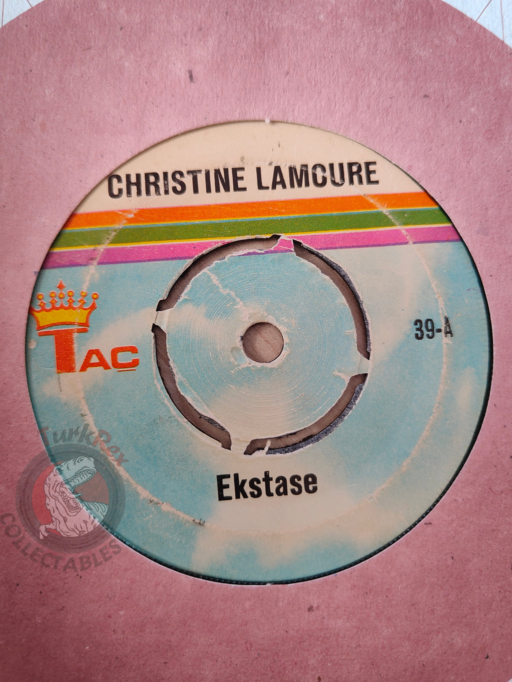 Christine Lamoure / Orchester Nicolas Muron – Ekstase 7" Turkish Pressing Vinyl Turkey Edition