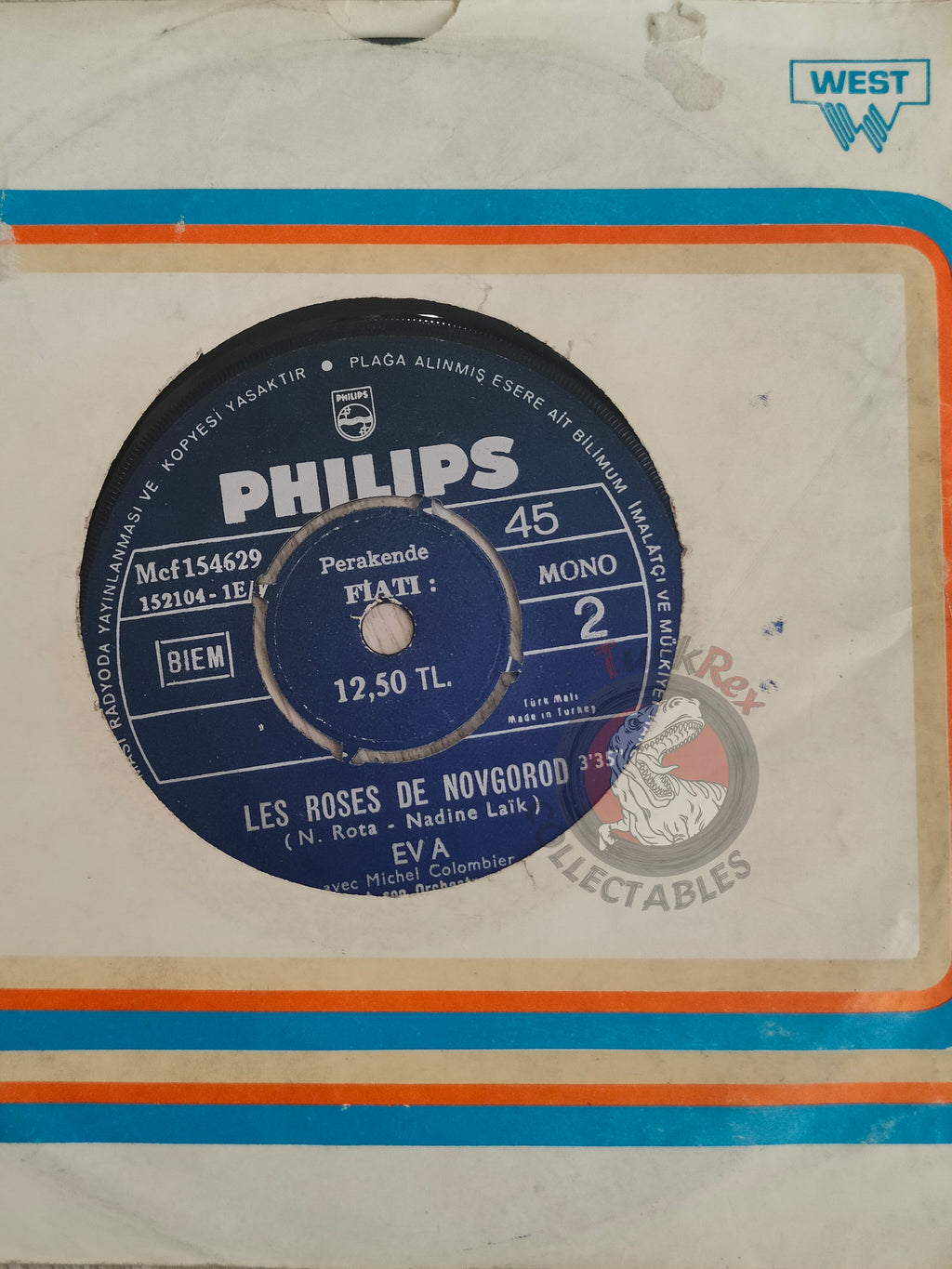 Eva – Michael Et Jimmy 7" Turkish Pressing Vinyl Turkey Edition