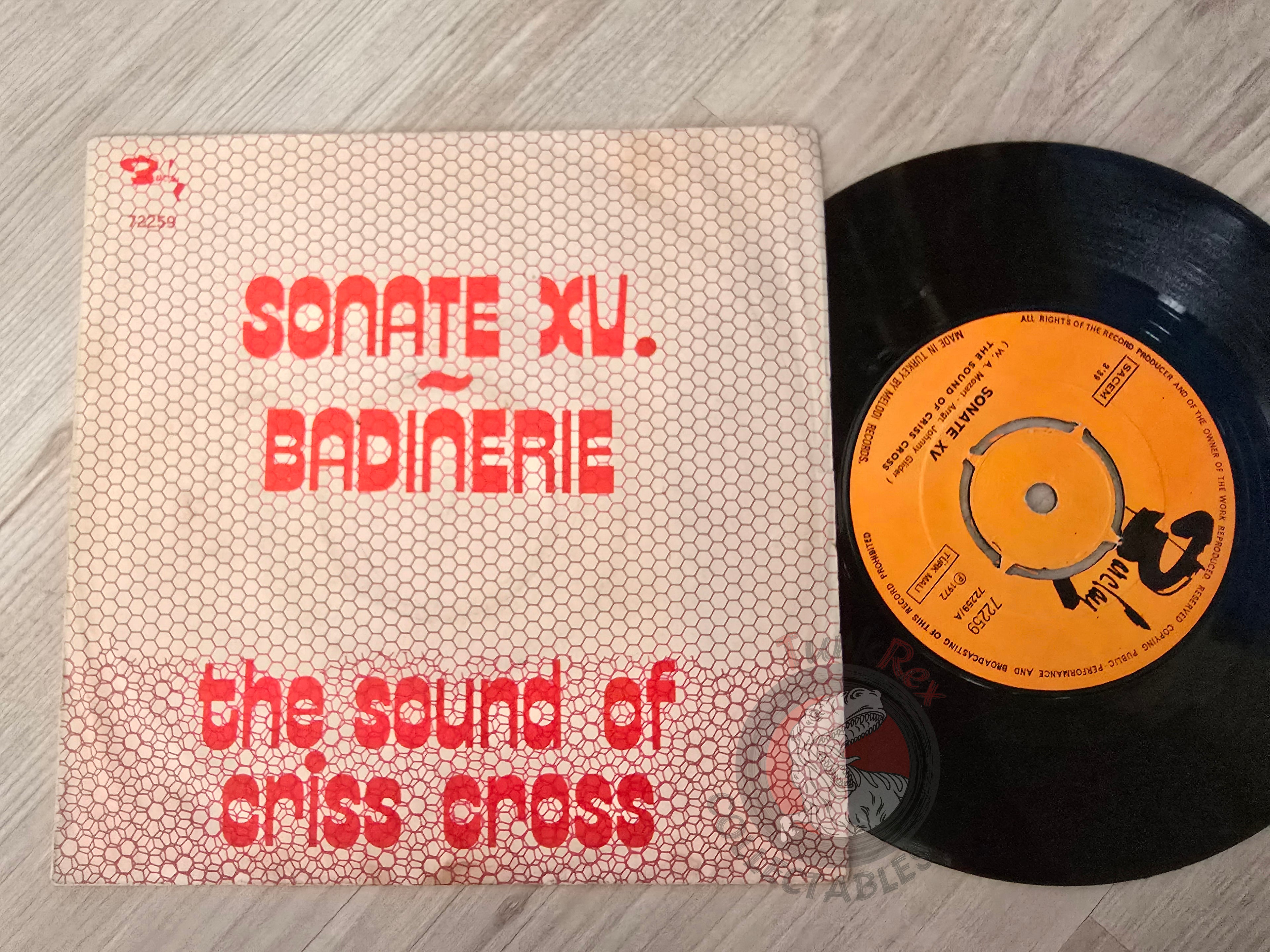 The Sound Of Criss Cross – Sonate XV. 7" Turkish Pressing Vinyl Turkey Edition