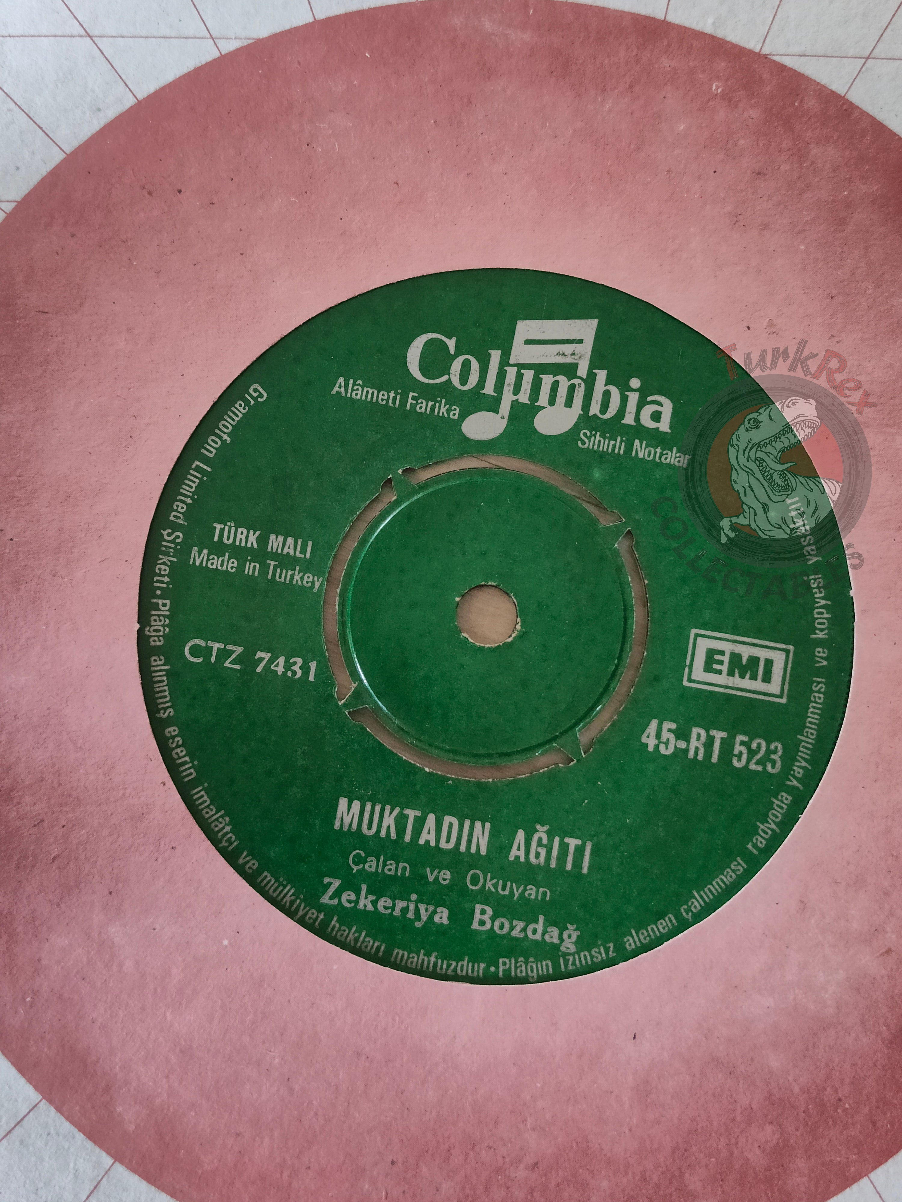 Zekeriya Bozdağ – Mor Koyun Meler Gelir 7" Turkish Pressing Vinyl Turkey Edition