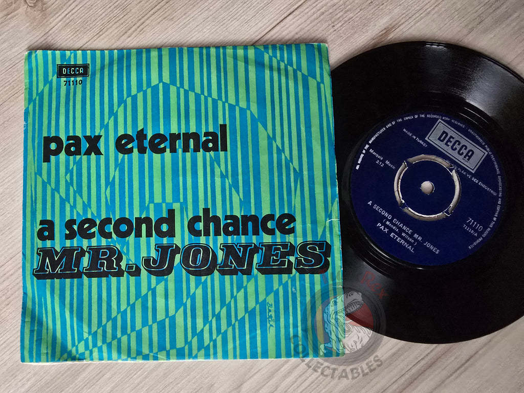 Pax Eternal – A Second Chance Mr. Jones 7" Turkish Pressing Vinyl Turkey Edition